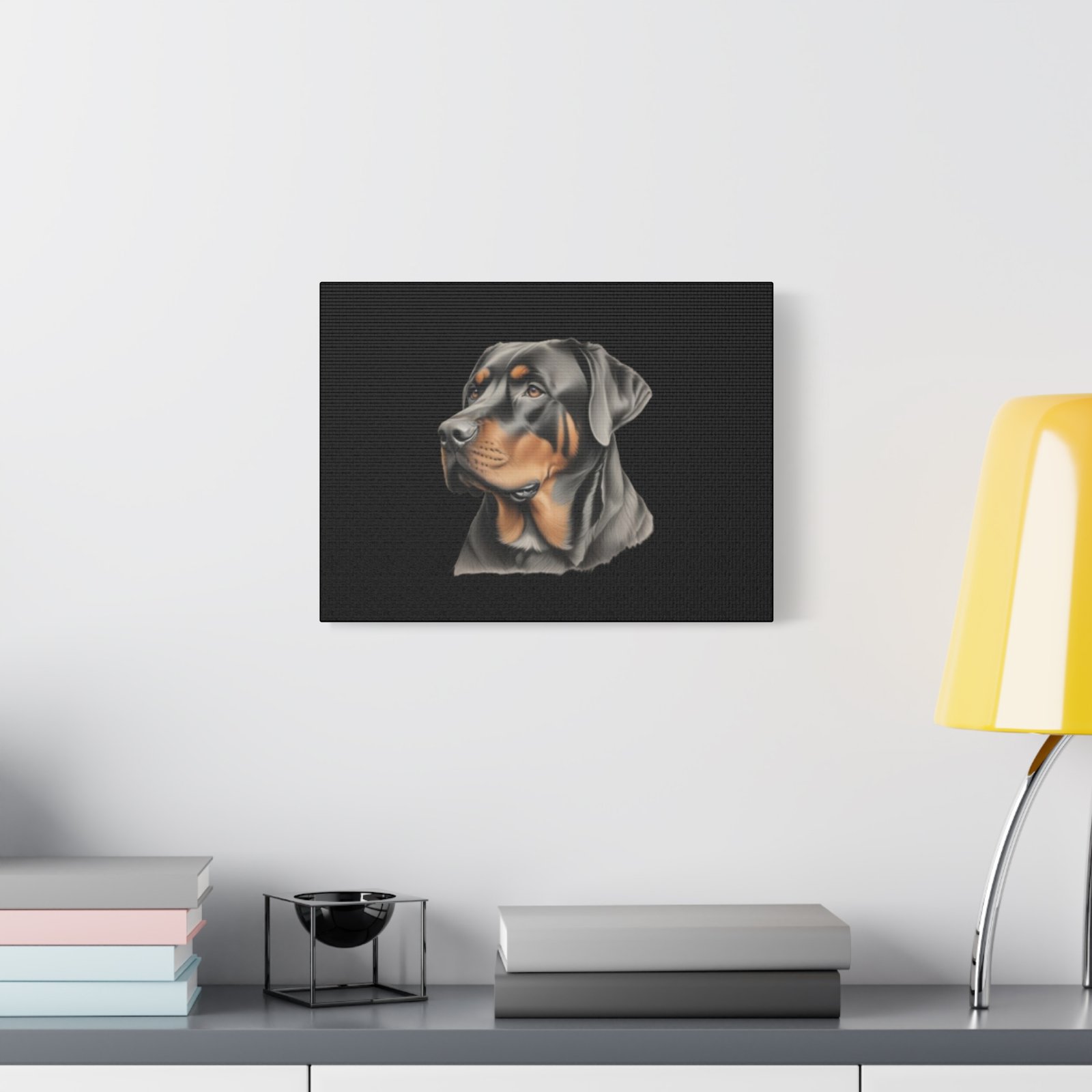 Rottweiler Dog Canvas Art - 1.25" Stretched Matte Print for Pet Lovers - Image 15