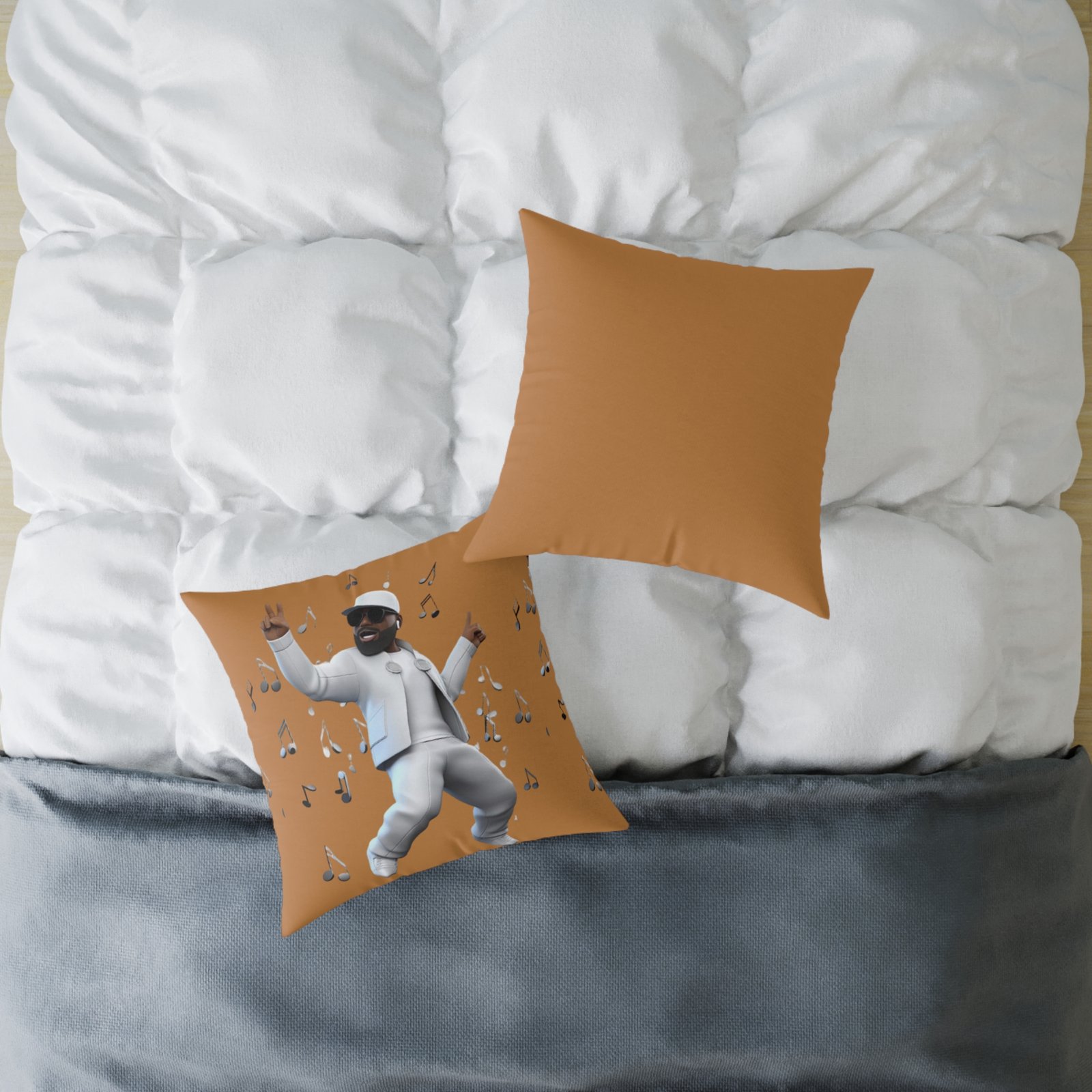Music Man Cushion Square Poly Canvas Pillow - Image 12