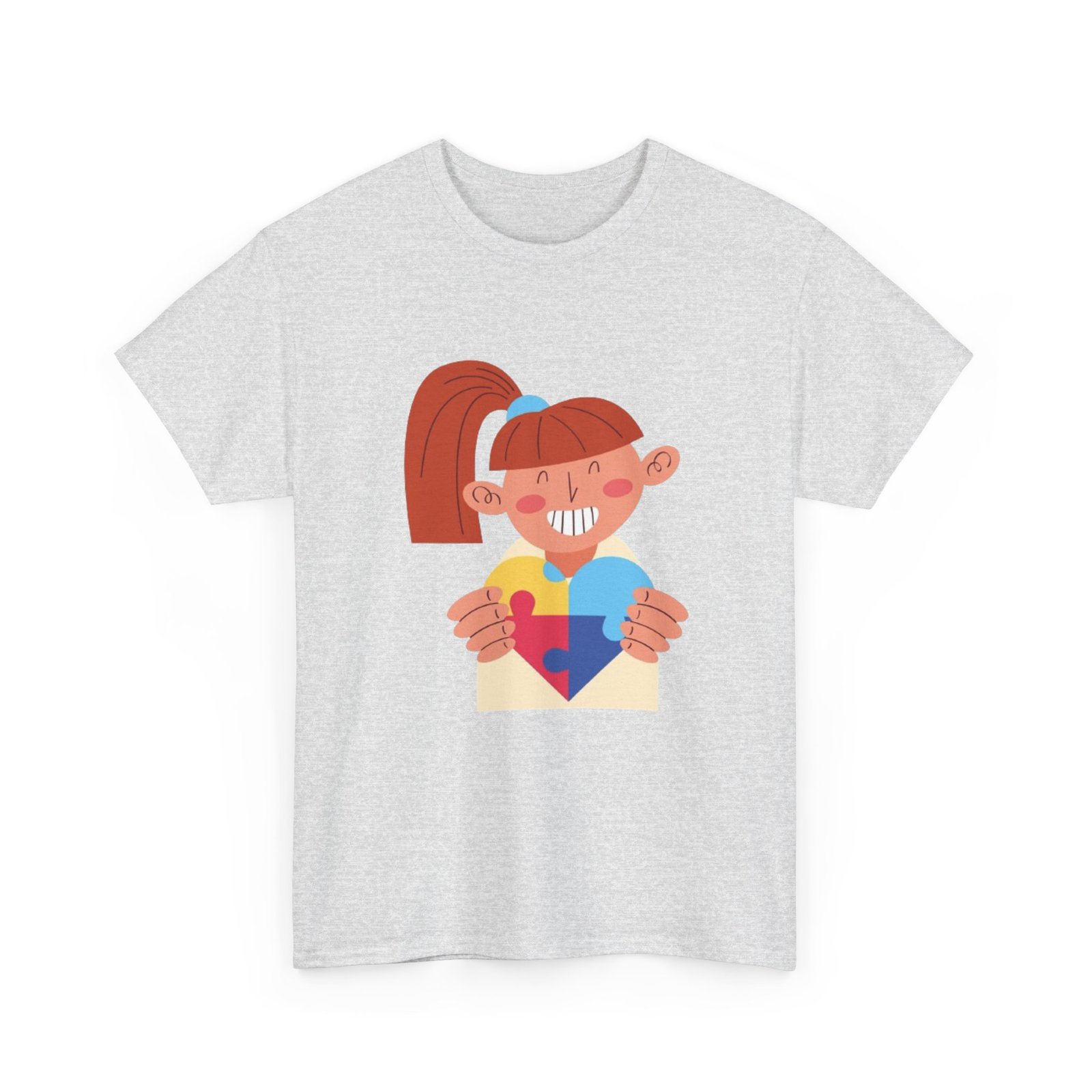 Autism Awareness Unisex Heavy Cotton Tee - Image 7