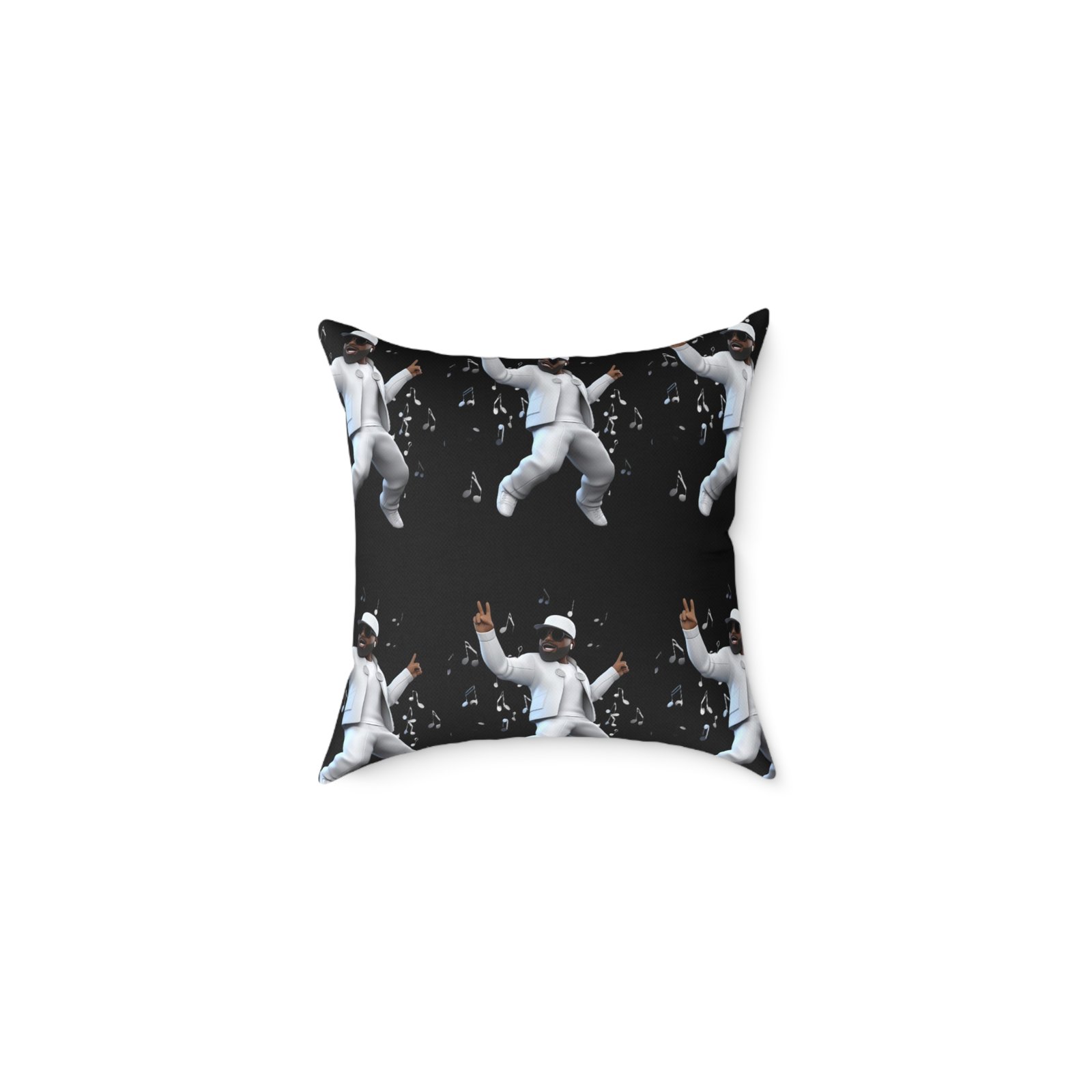 Music Man Cushion Square Poly Canvas Pillow 08