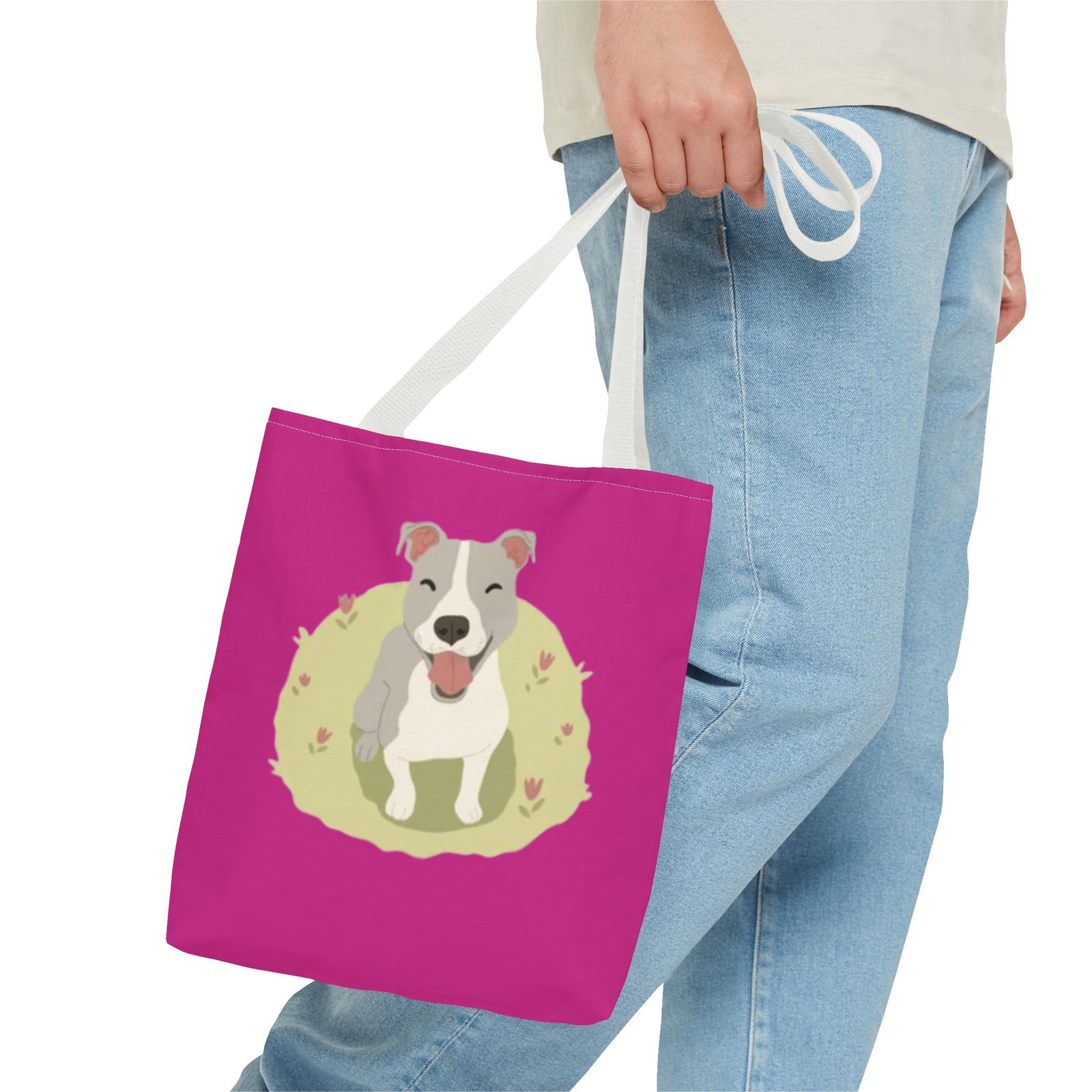 Bull Terrier Tote Bag - Stylish Dog Lover's Accessory - Image 11