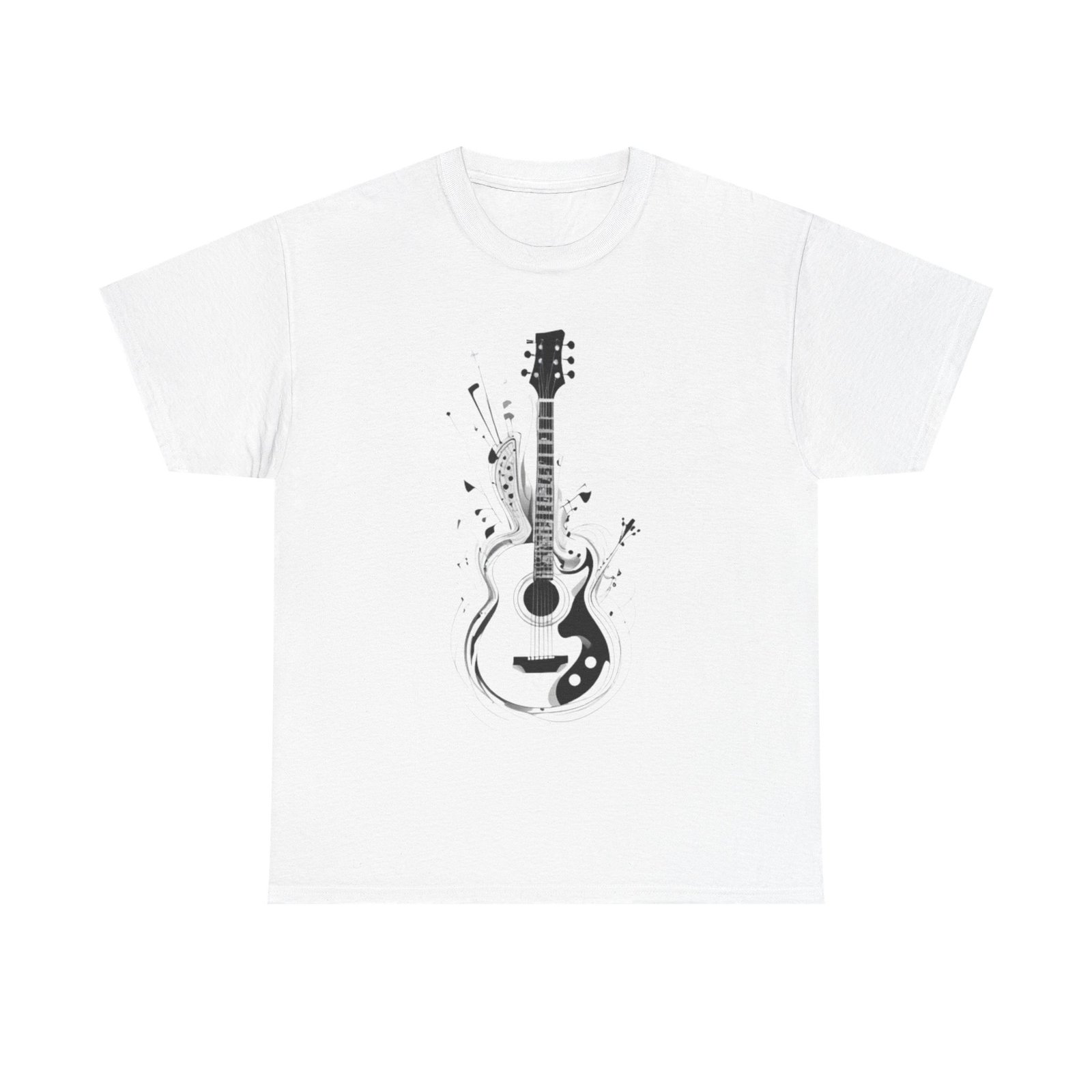 Guitar Music Unisex Heavy Cotton Tee