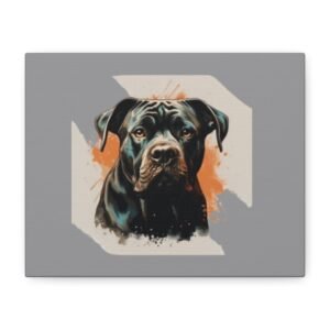 Bull Terrier Dog Canvas Art - 1.25" Stretched Matte Print for Pet Lovers