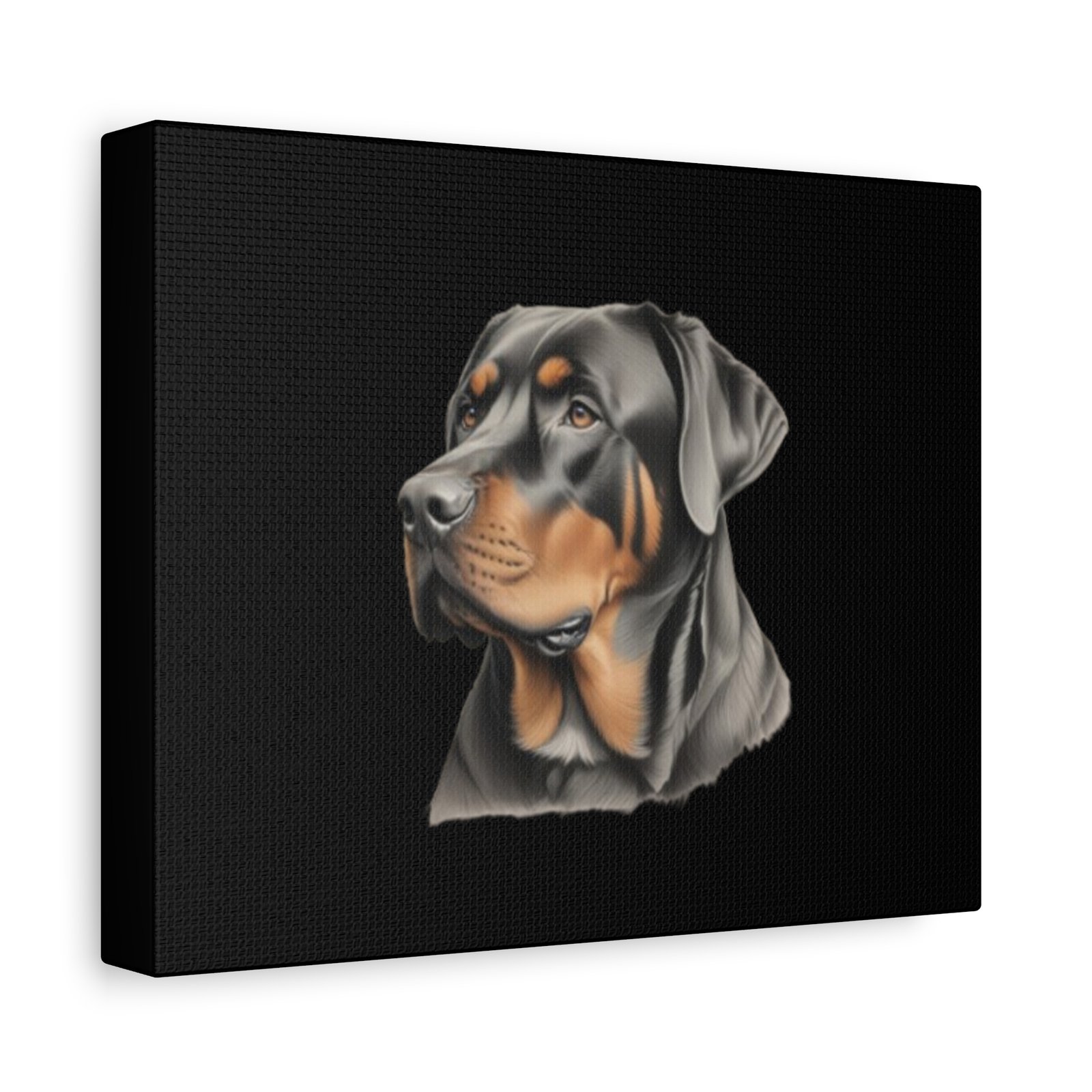 Rottweiler Dog Canvas Art - 1.25" Stretched Matte Print for Pet Lovers - Image 2