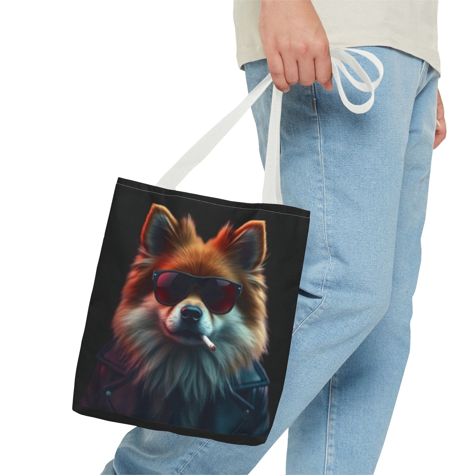 Pomeranian Stylish Dog Tote Bag, Trendy Pet Lover Gift, Funky Beach Bag, Cute Tote for Dog Owners, Fun Shopping Bag - Image 11