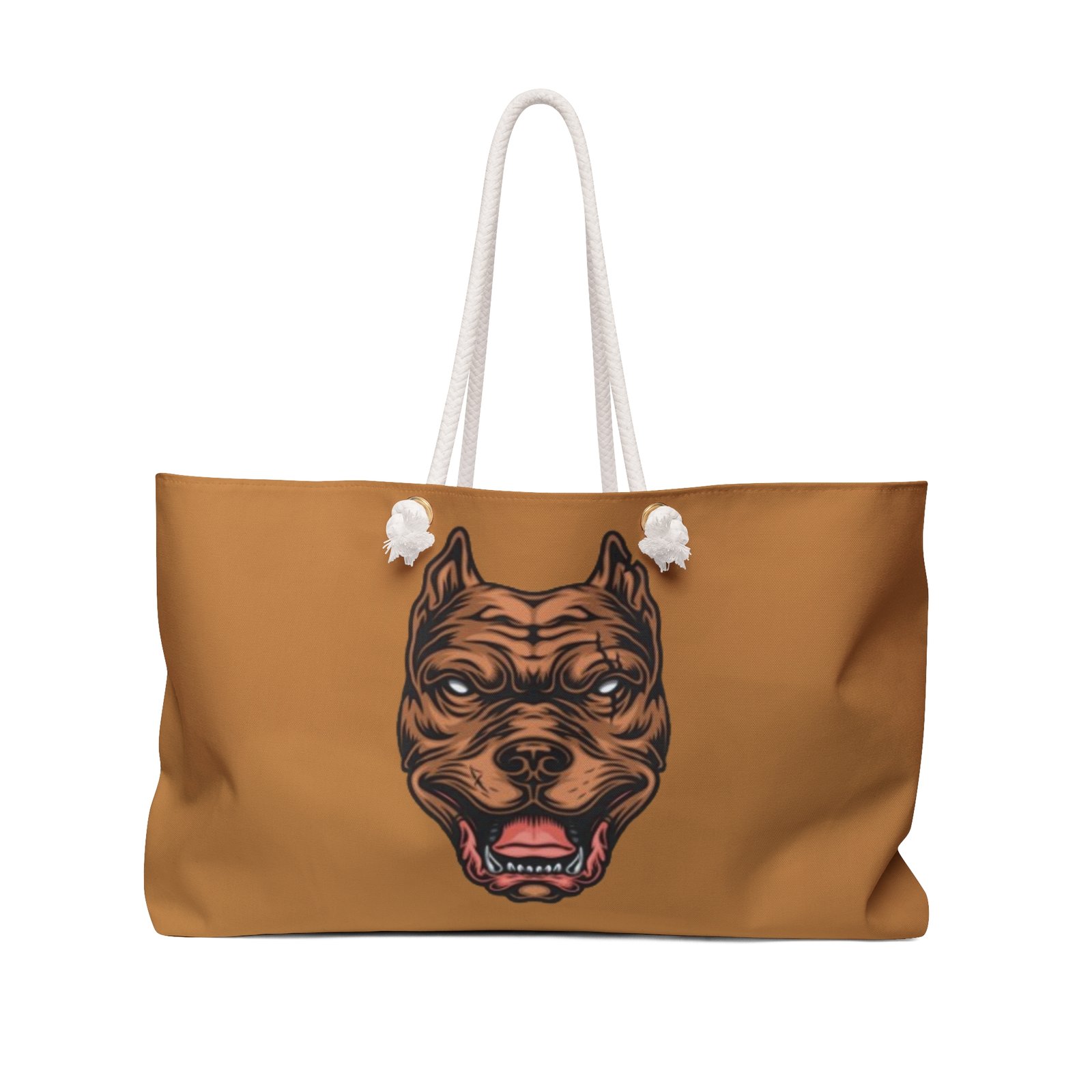 Bold Terrier Canine Themed Weekender Bag | Travel Carryall, Dog Lover Tote, Stylish Gym Bag, Perfect for Weekend Getaways, Unique Pet Gift
