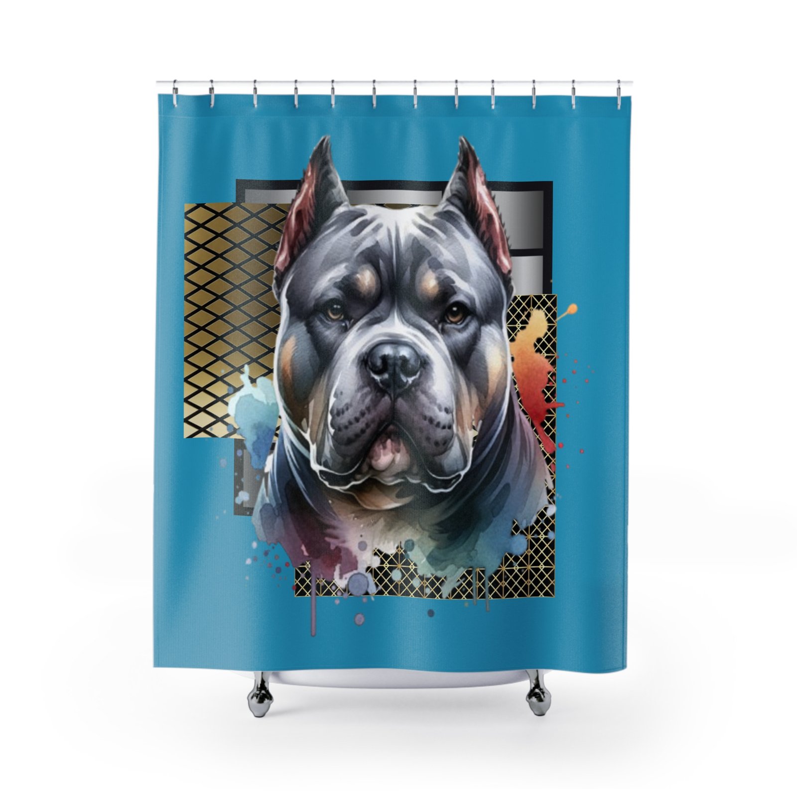 Bull Terrier Shower Curtains Labrador