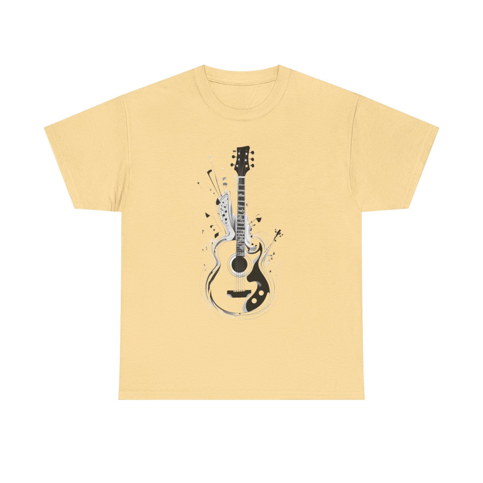 Guitar Music Unisex Heavy Cotton Tee - Image 9