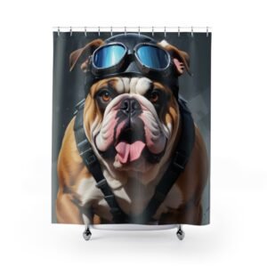 Shower Curtains Dog Bull Dog