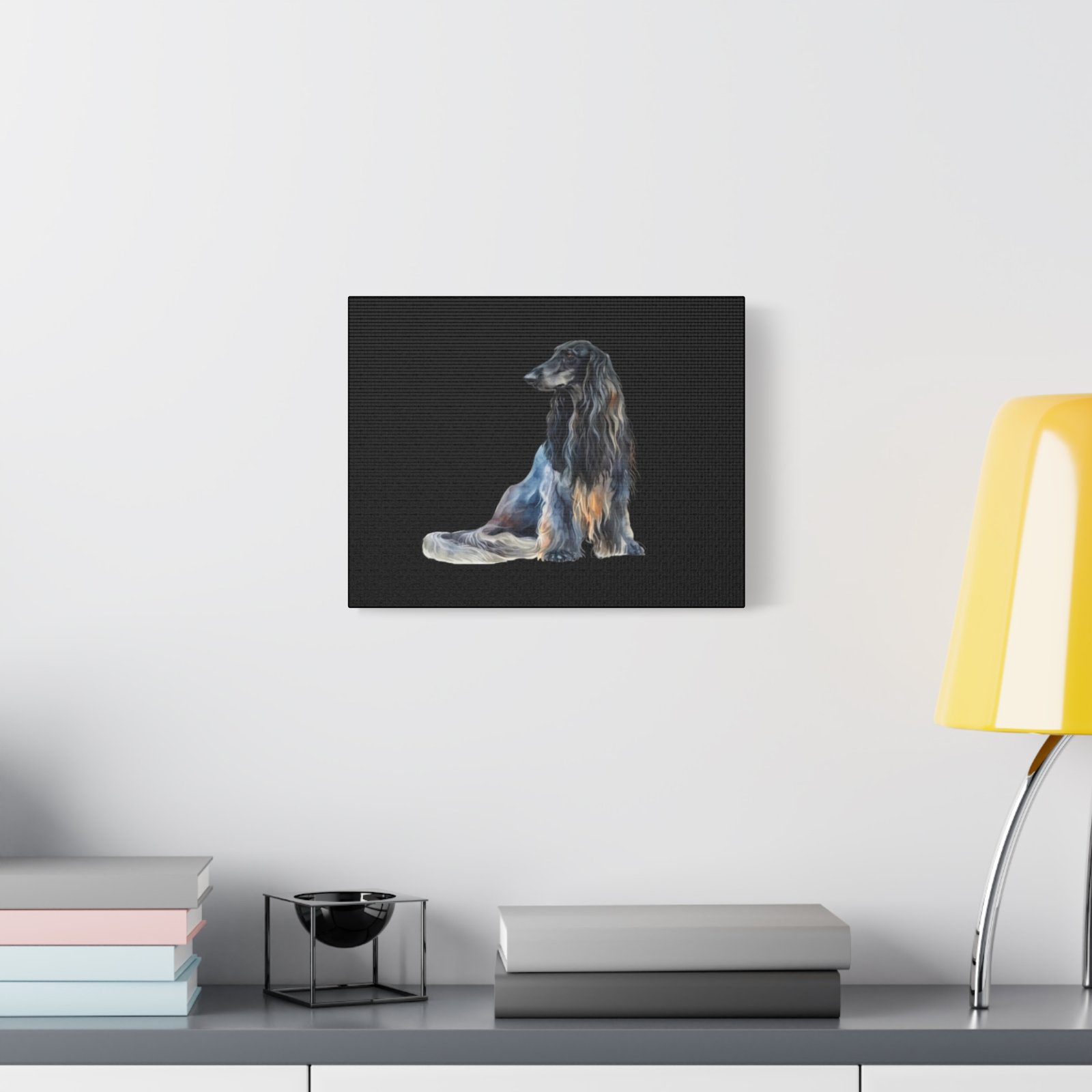 Afghan Hound Dog Canvas Art - 1.25" Stretched Matte Print for Pet Lovers - Image 11