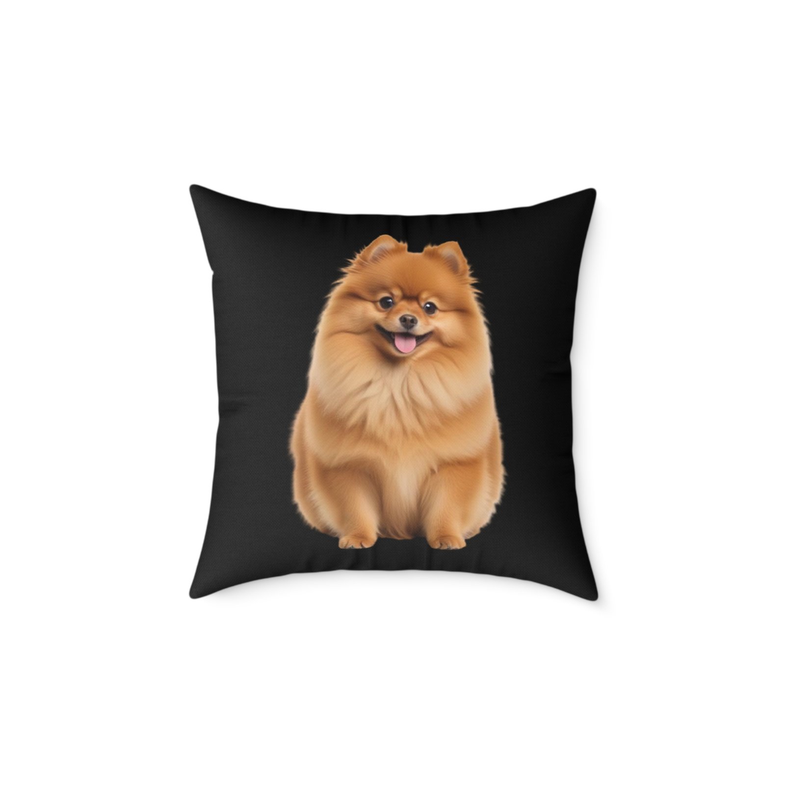 Pomeranian Dog Square Poly Canvas Pillow - Image 9