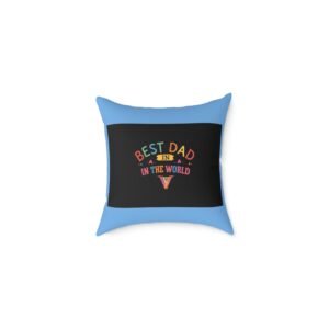 Best Dad Square Poly Canvas Pillow