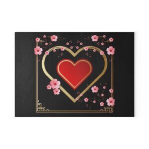 Oriental Glass Cutting Board - Unique Kitchen Decor, Perfect Gift for Chefs, Home Cooks, and Housewarmings, Ideal for Birthdays or Holidays