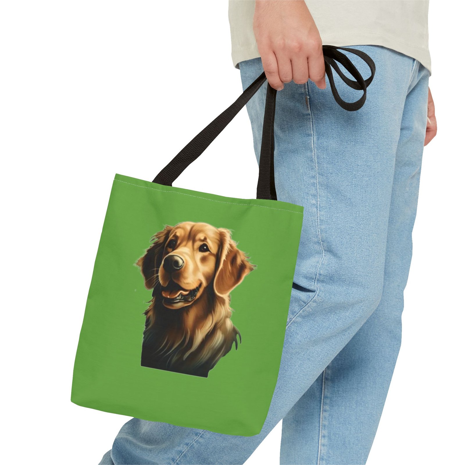 Golden Retriever Dog Lover Tote Bag - Stylish Dog Lover's Accessory - Image 3