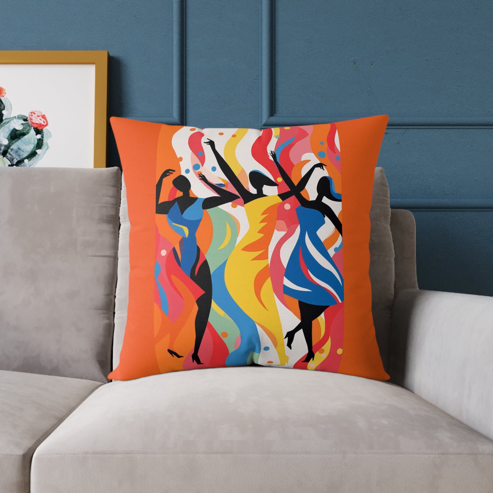 Dance Square Poly Canvas Pillow - Image 15