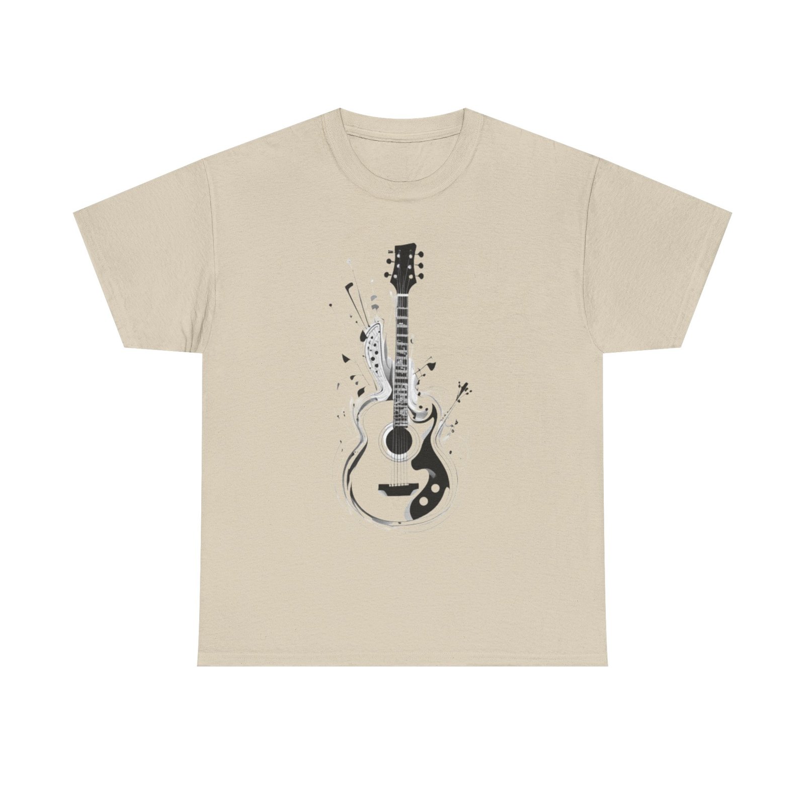 Guitar Music Unisex Heavy Cotton Tee - Image 5