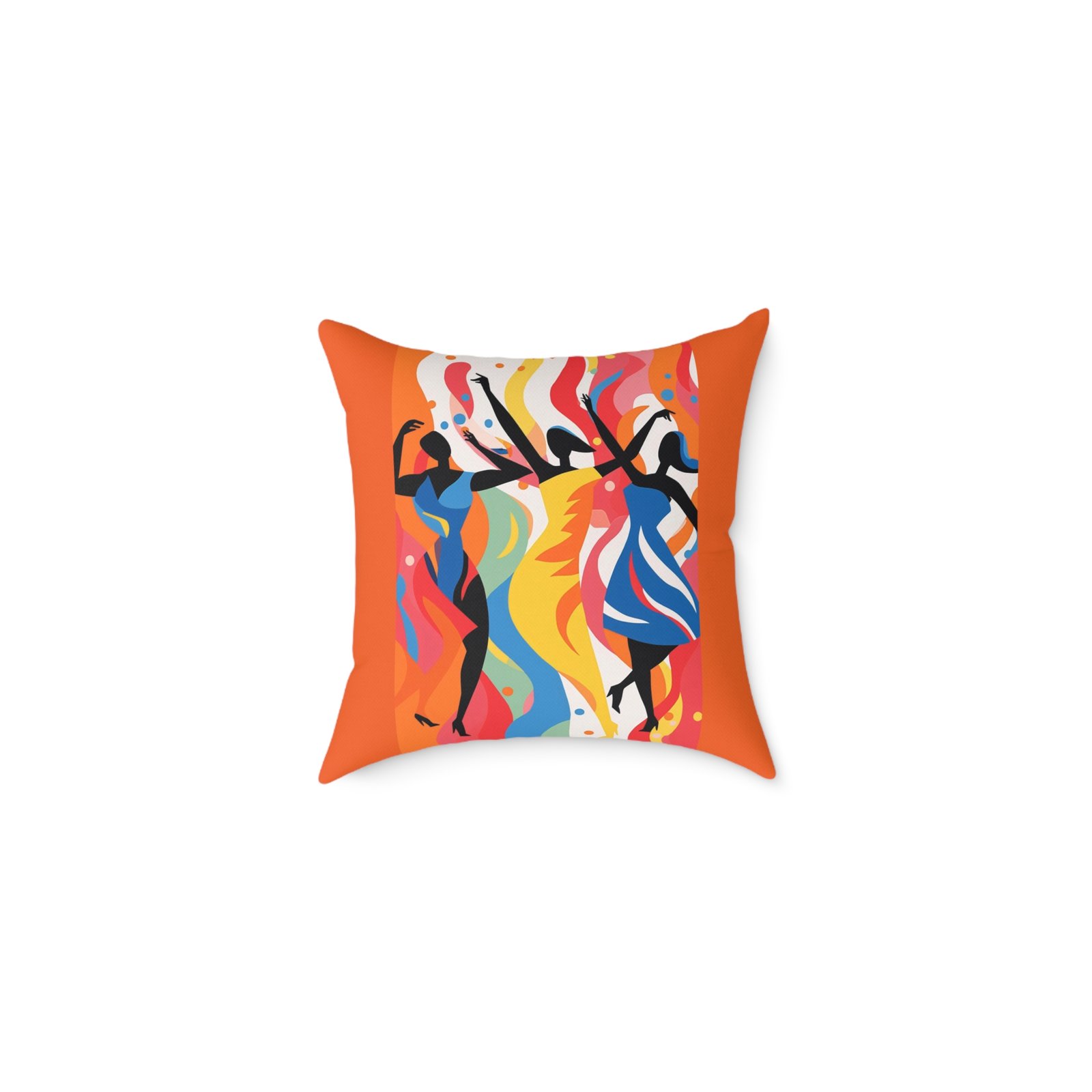 Dance Square Poly Canvas Pillow