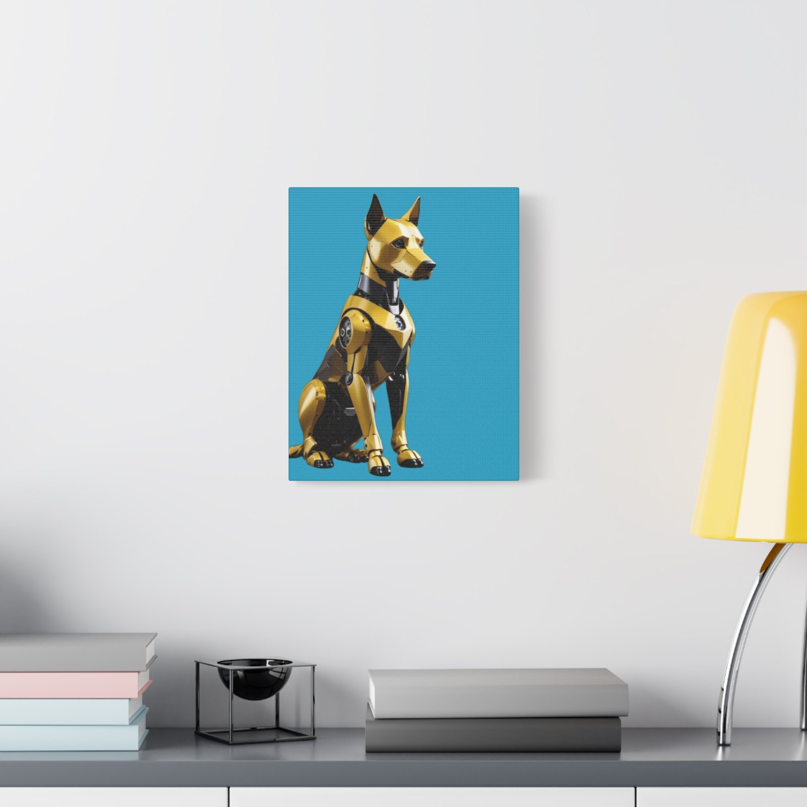 Robot Dog Art Canvas Print - Modern Home Decor - Image 3