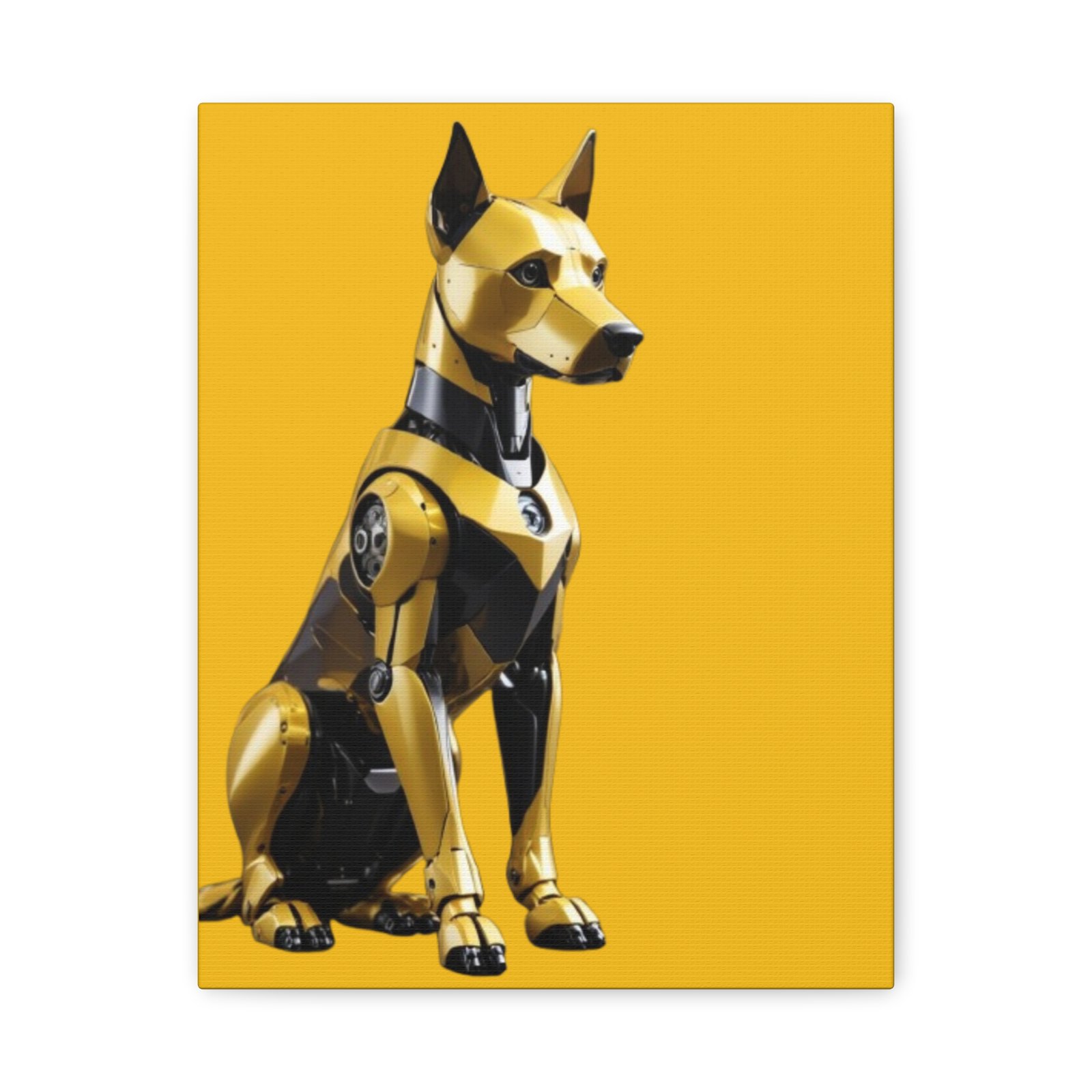 Robot Dog Art Canvas Print - Modern Home Decor