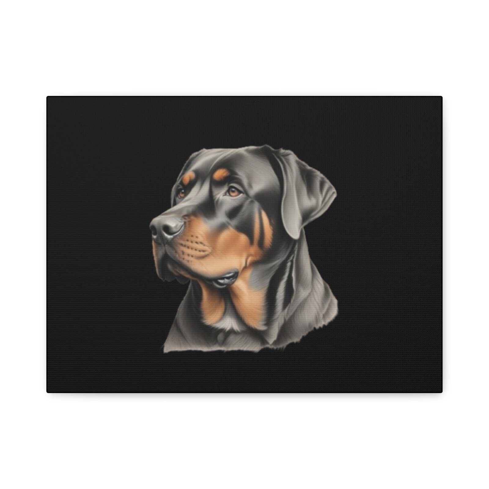 Rottweiler Dog Canvas Art - 1.25" Stretched Matte Print for Pet Lovers - Image 13