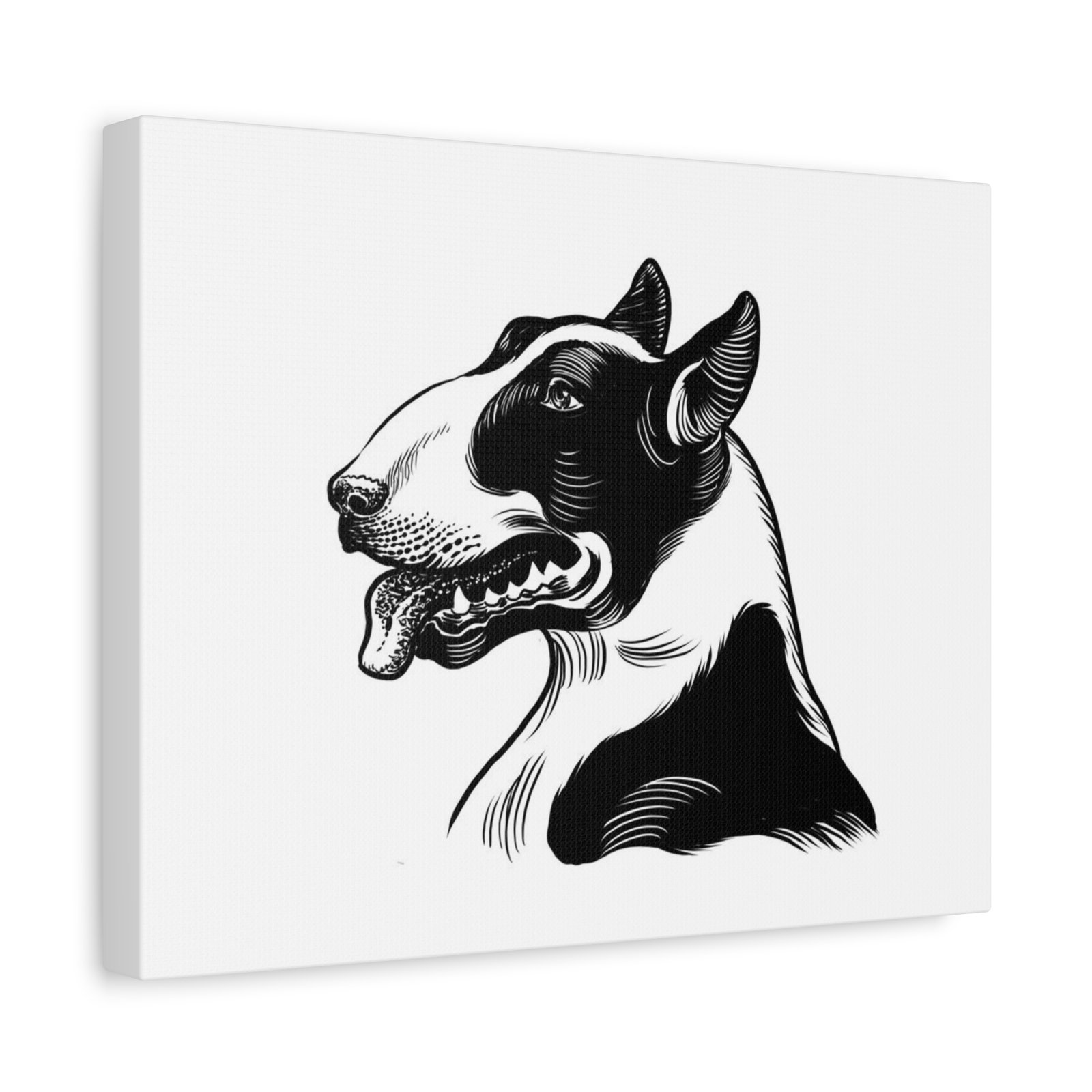 English Bull Terrier Dog Canvas Art - 1.25" Stretched Matte Print for Pet Lovers - Image 10