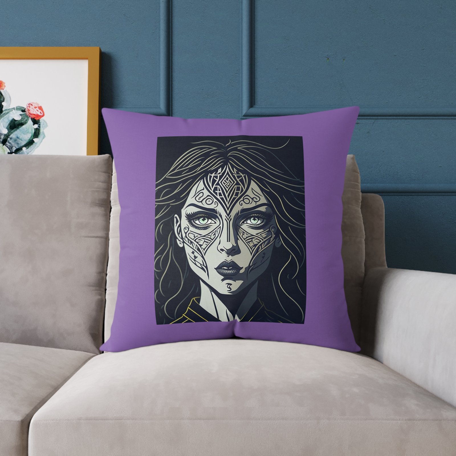 Copy of Subdued Print Square Poly Canvas Pillow - Image 15