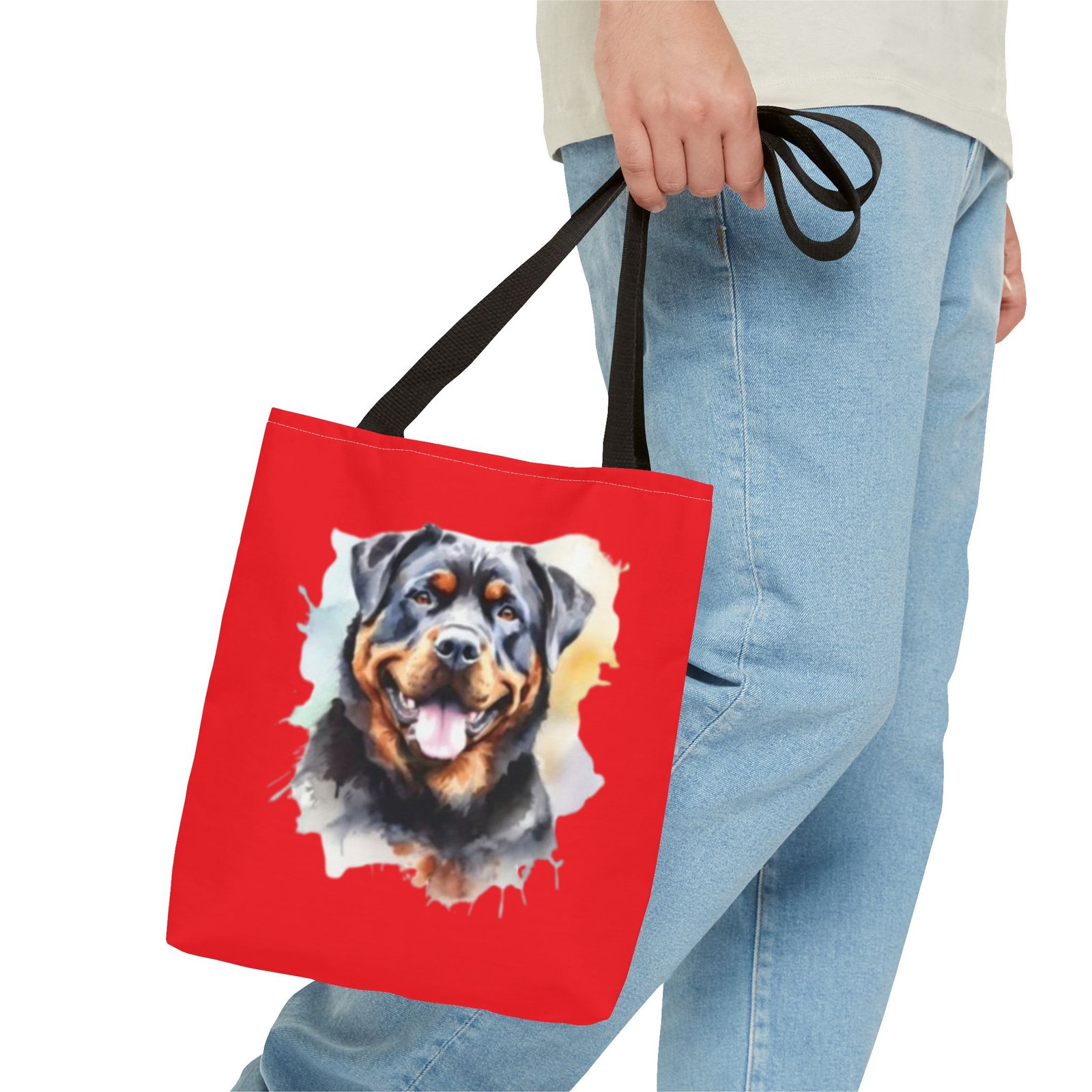 Rottweiler Dog Tote Bag - Stylish Dog Lover's Accessory - Image 3