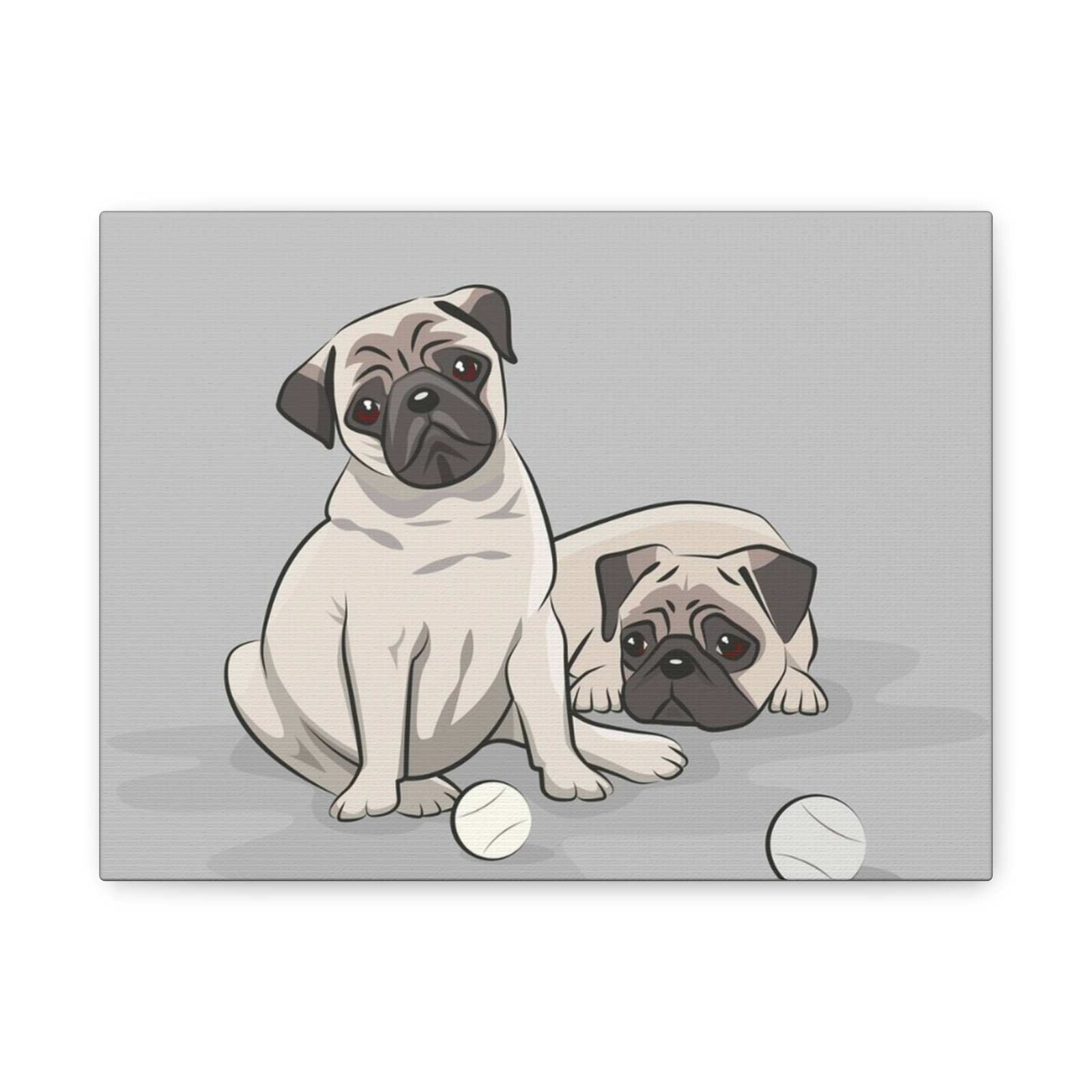 Pug Dog Canvas Art - 1.25" Stretched Matte Print for Pet Lovers - Image 5