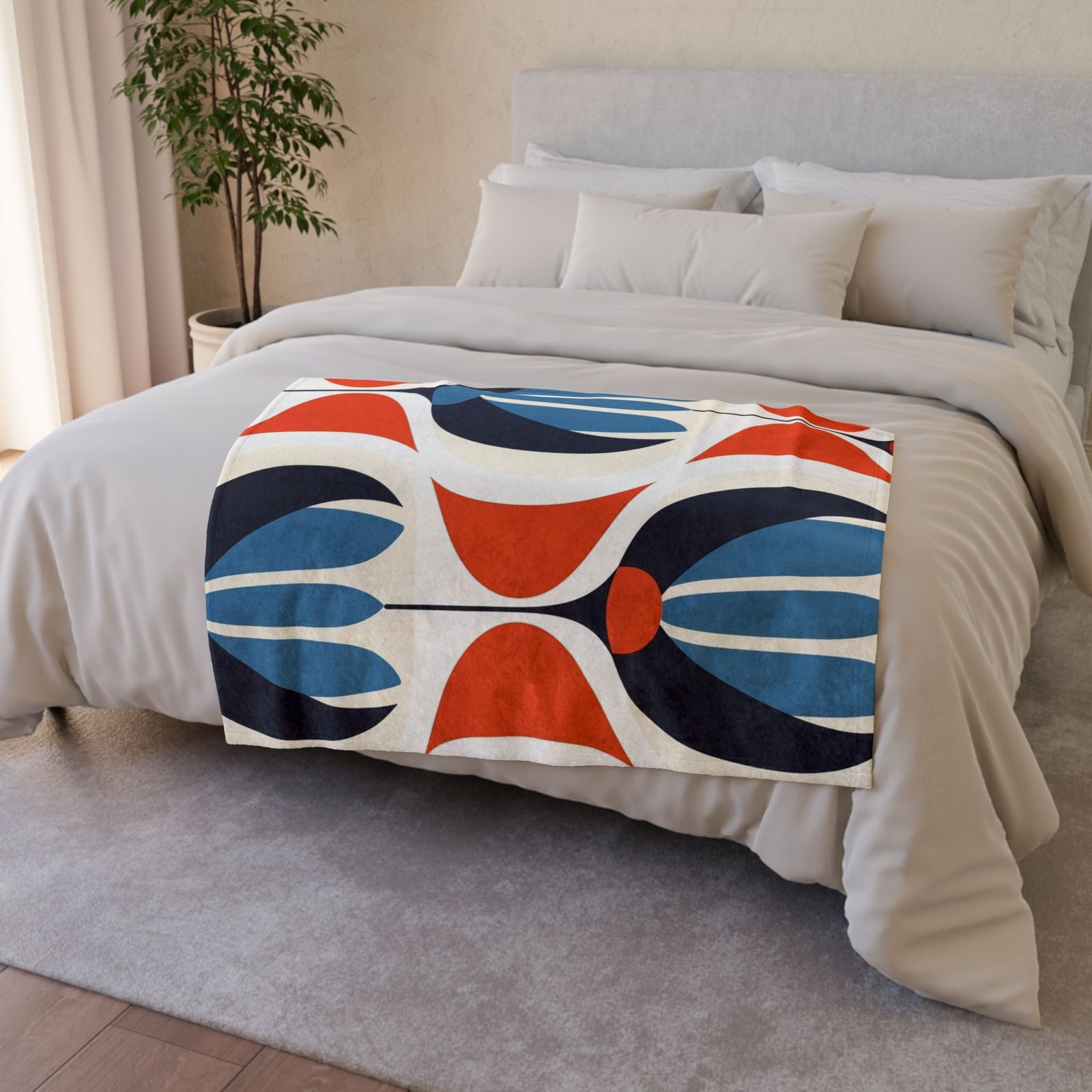 60s patterns Soft Polyester Blanket - Image 4