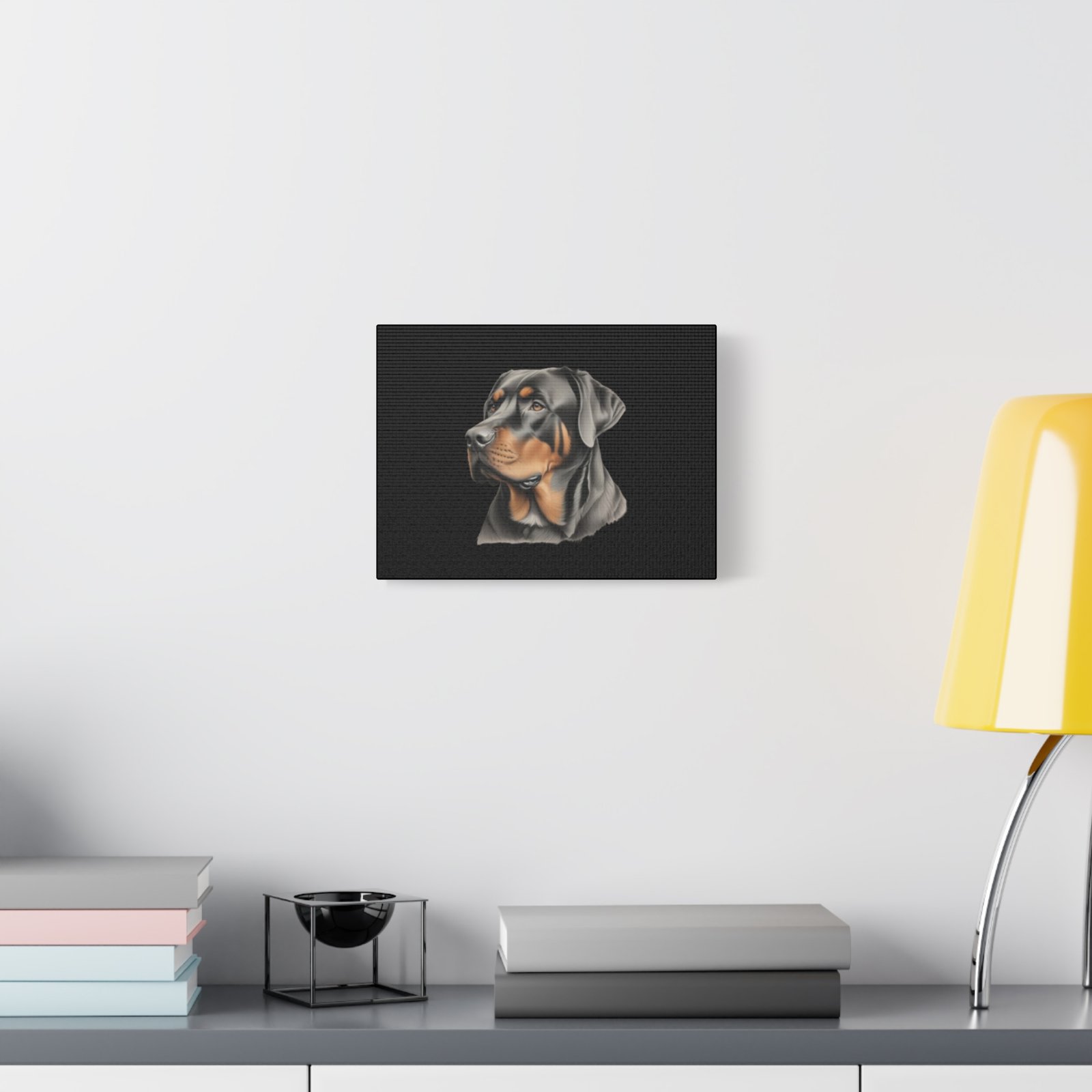 Rottweiler Dog Canvas Art - 1.25" Stretched Matte Print for Pet Lovers - Image 7