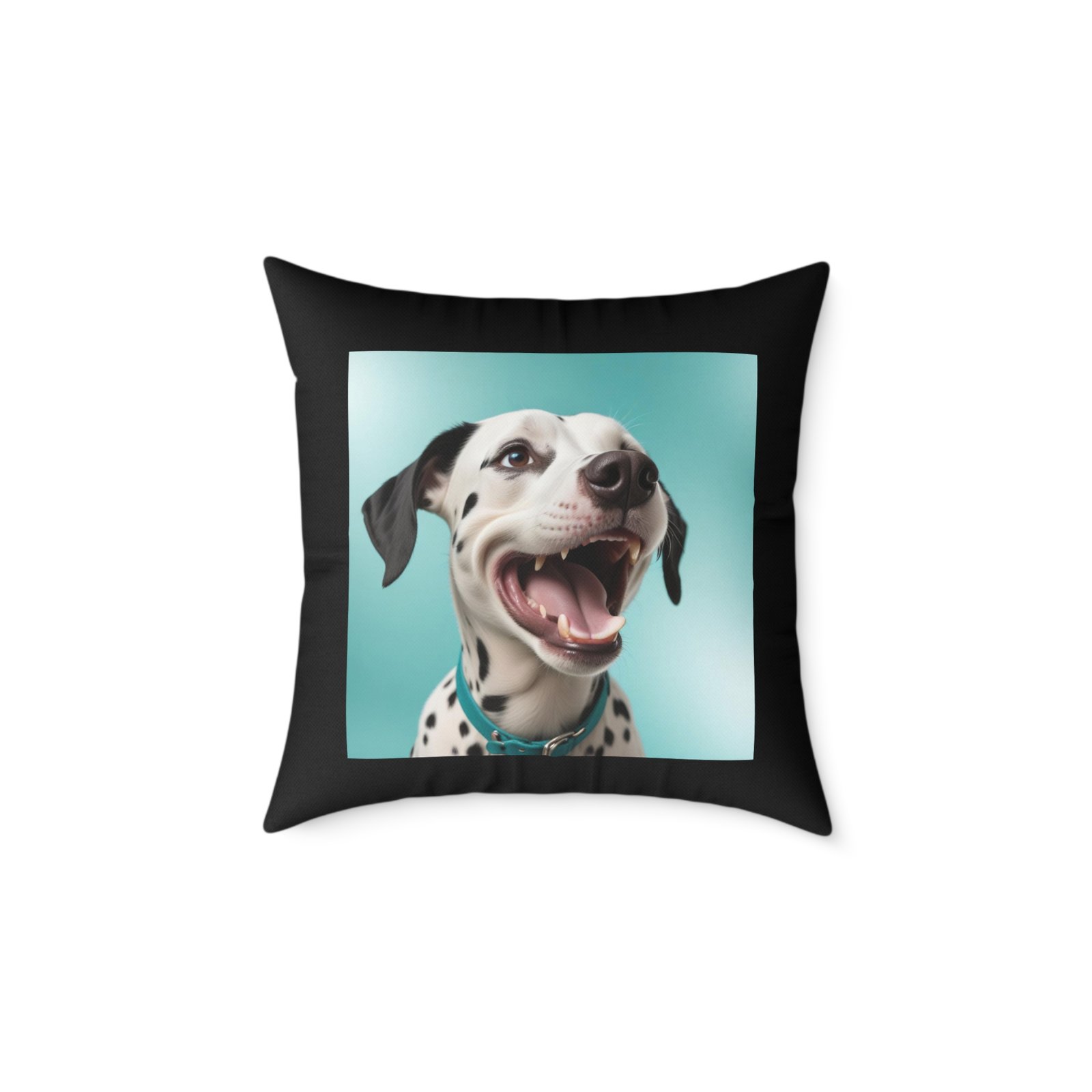 Pet Puppy Dog Dalmatian Square Poly Canvas Pillow Cushion 08 - Image 9