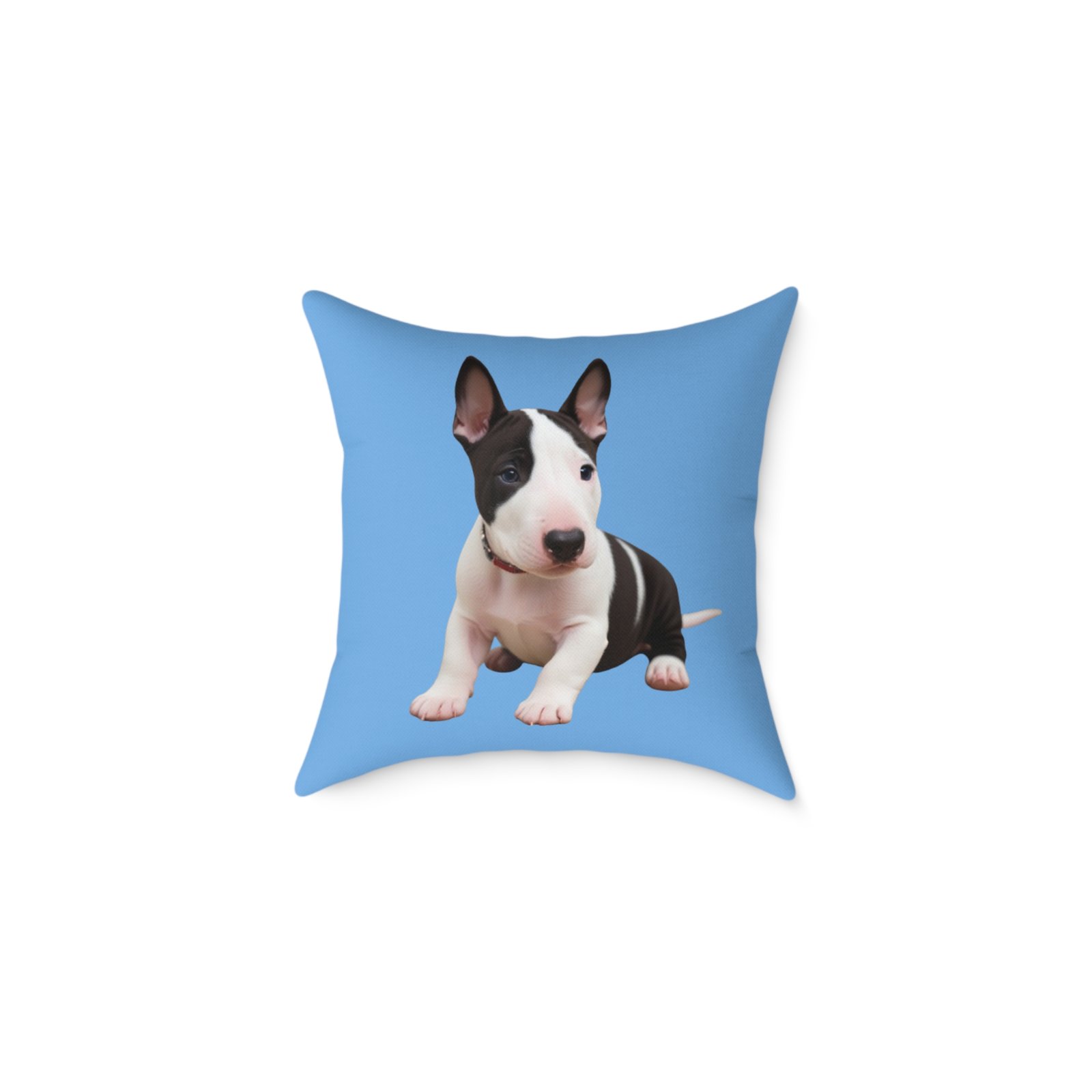 English Bull Terrier Square Poly Canvas Pillow - Image 5