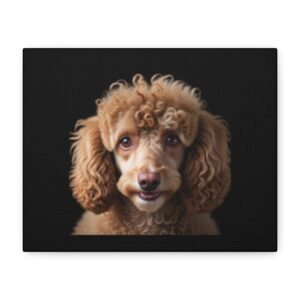 Poodle Dog Canvas Art - 1.25" Stretched Matte Print for Pet Lovers