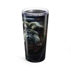 Bulldog Dog Lover Tumbler | Green Pet Design | Perfect Gift for Animal Enthusiasts