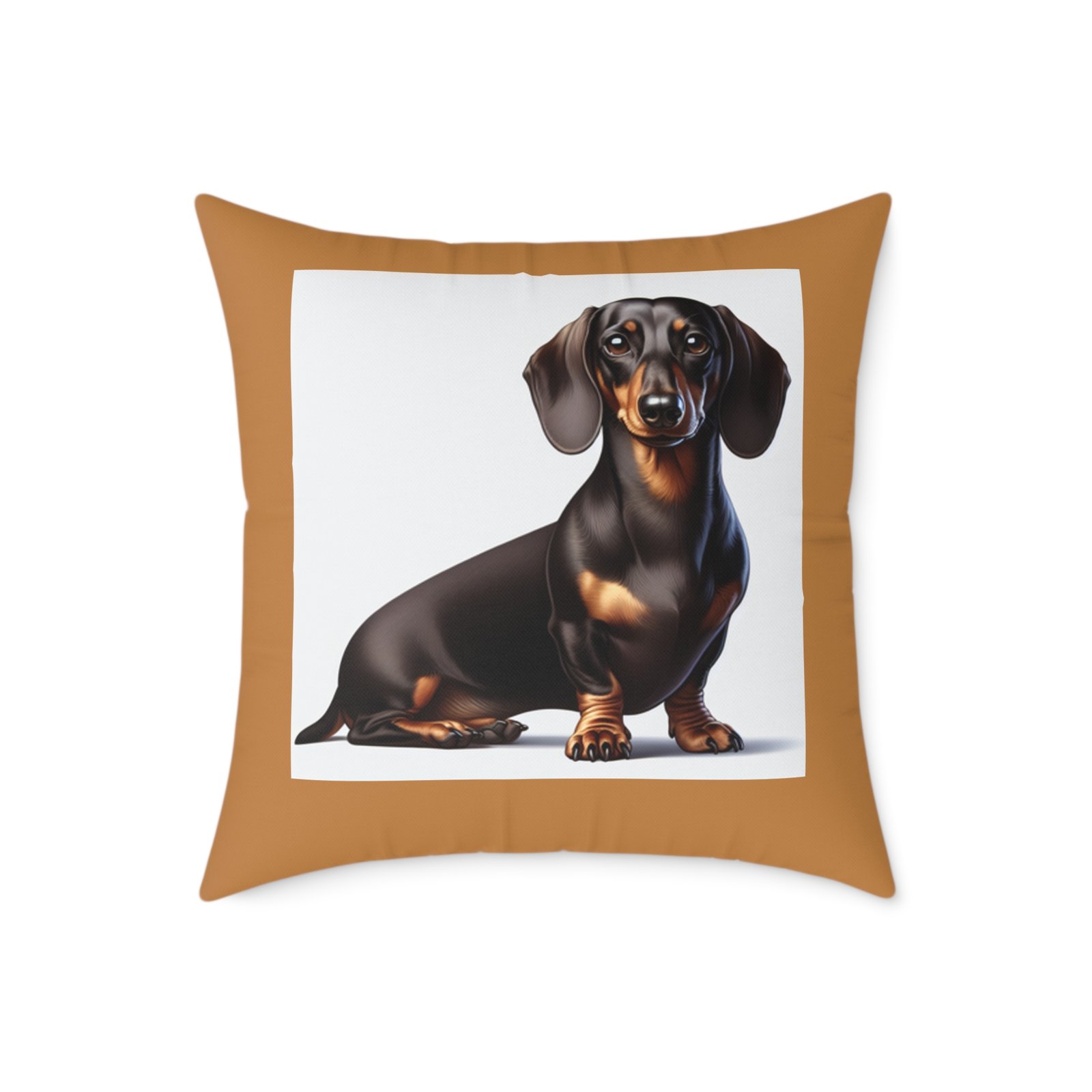 Dachund Dog Pet Puppy Cishion 08 Square Poly Canvas Pillow 08 - Image 13