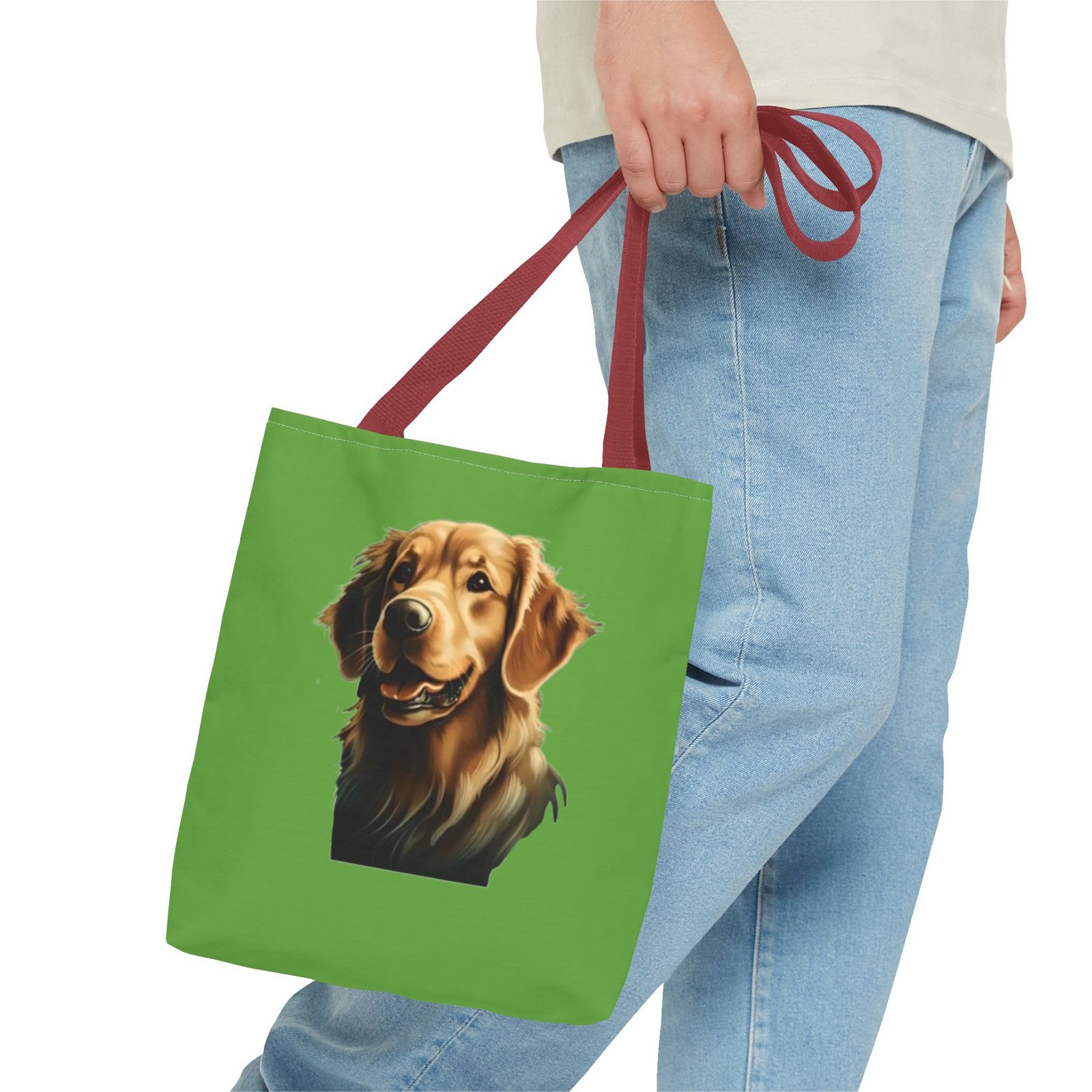 Golden Retriever Dog Lover Tote Bag - Stylish Dog Lover's Accessory - Image 7