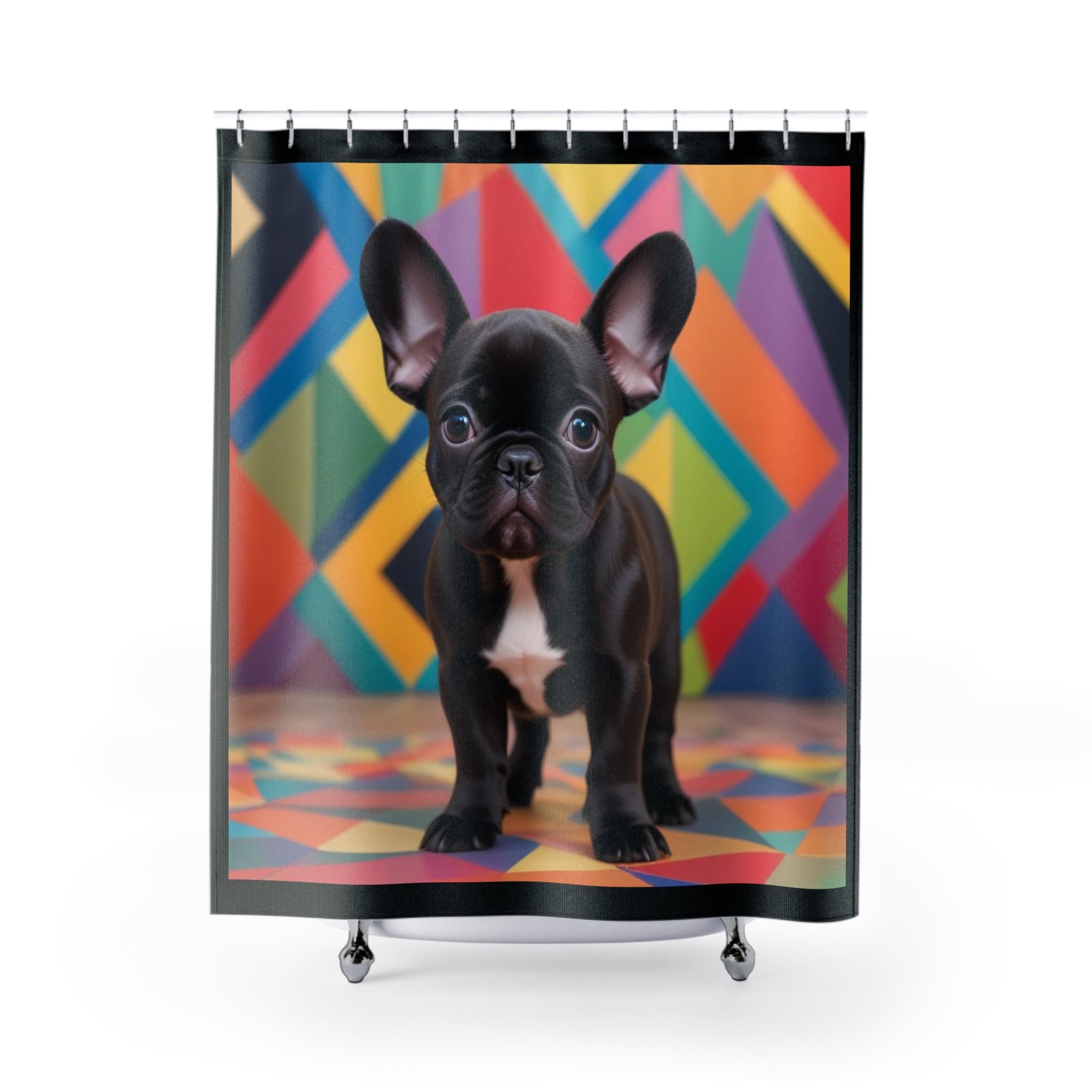 Shower Curtains Dog Bull Dog