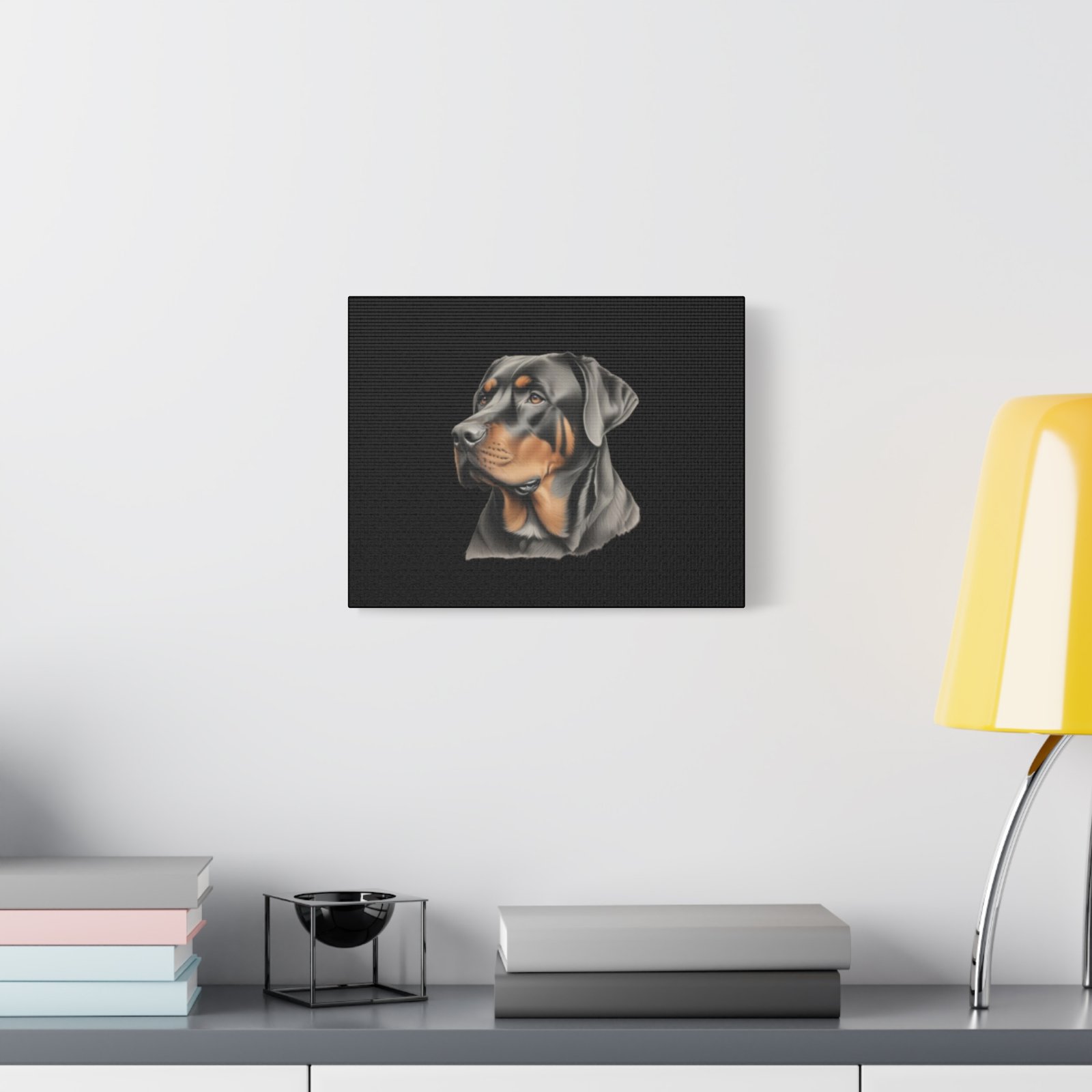 Rottweiler Dog Canvas Art - 1.25" Stretched Matte Print for Pet Lovers - Image 11