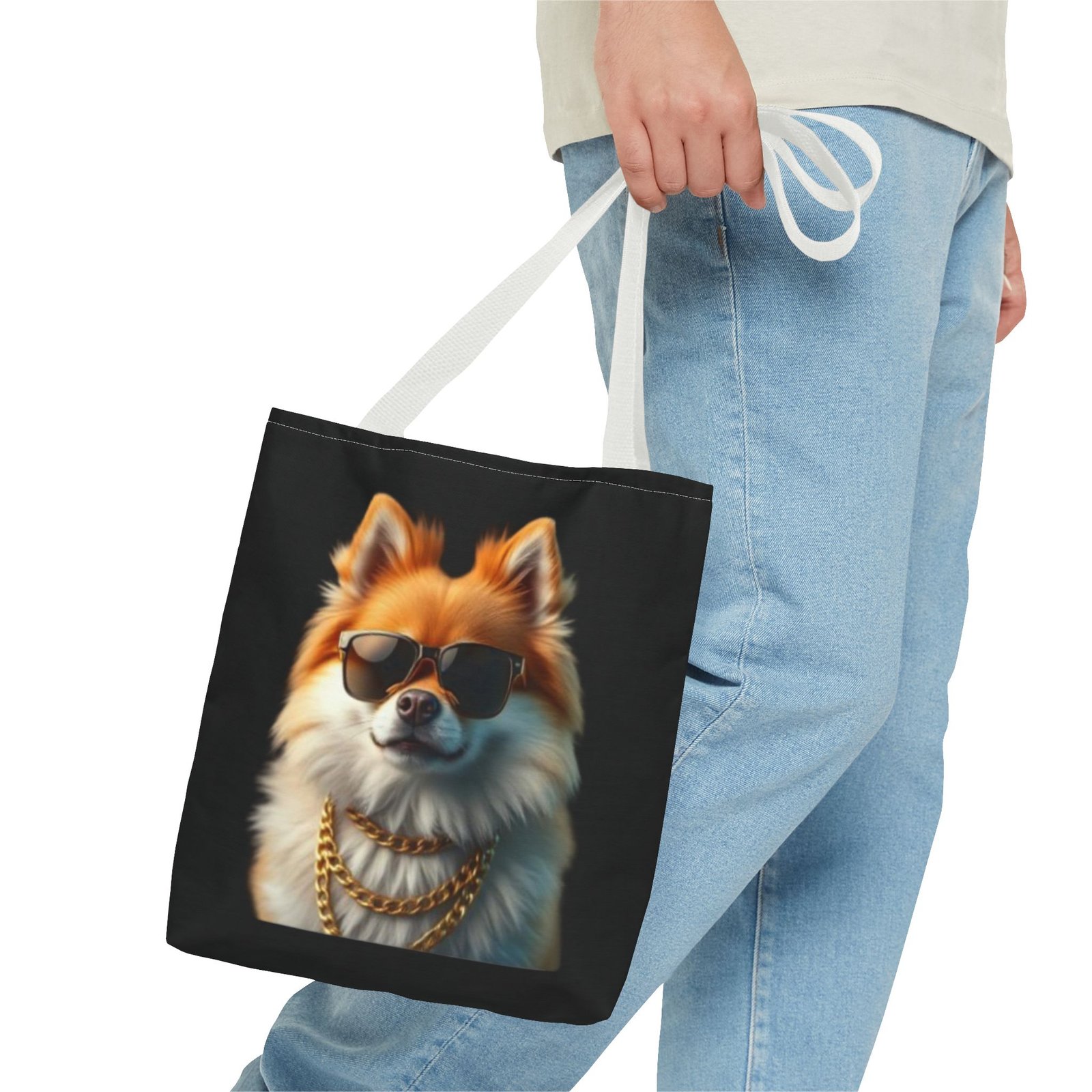Pomeranian Stylish Dog Tote Bag, Trendy Pet Lover Gift, Funky Beach Bag, Cute Tote for Dog Owners, Fun Shopping Bag - Image 11