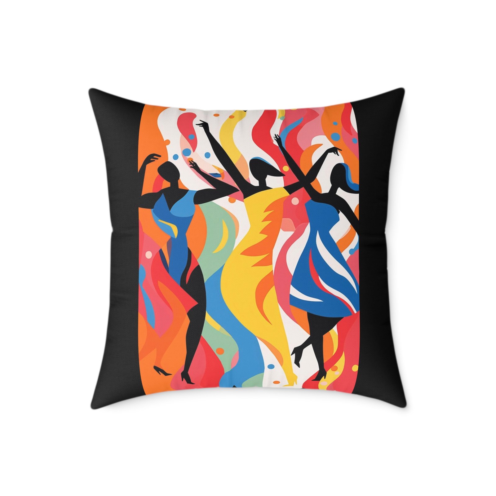 Dance Square Poly Canvas Pillow - Image 13