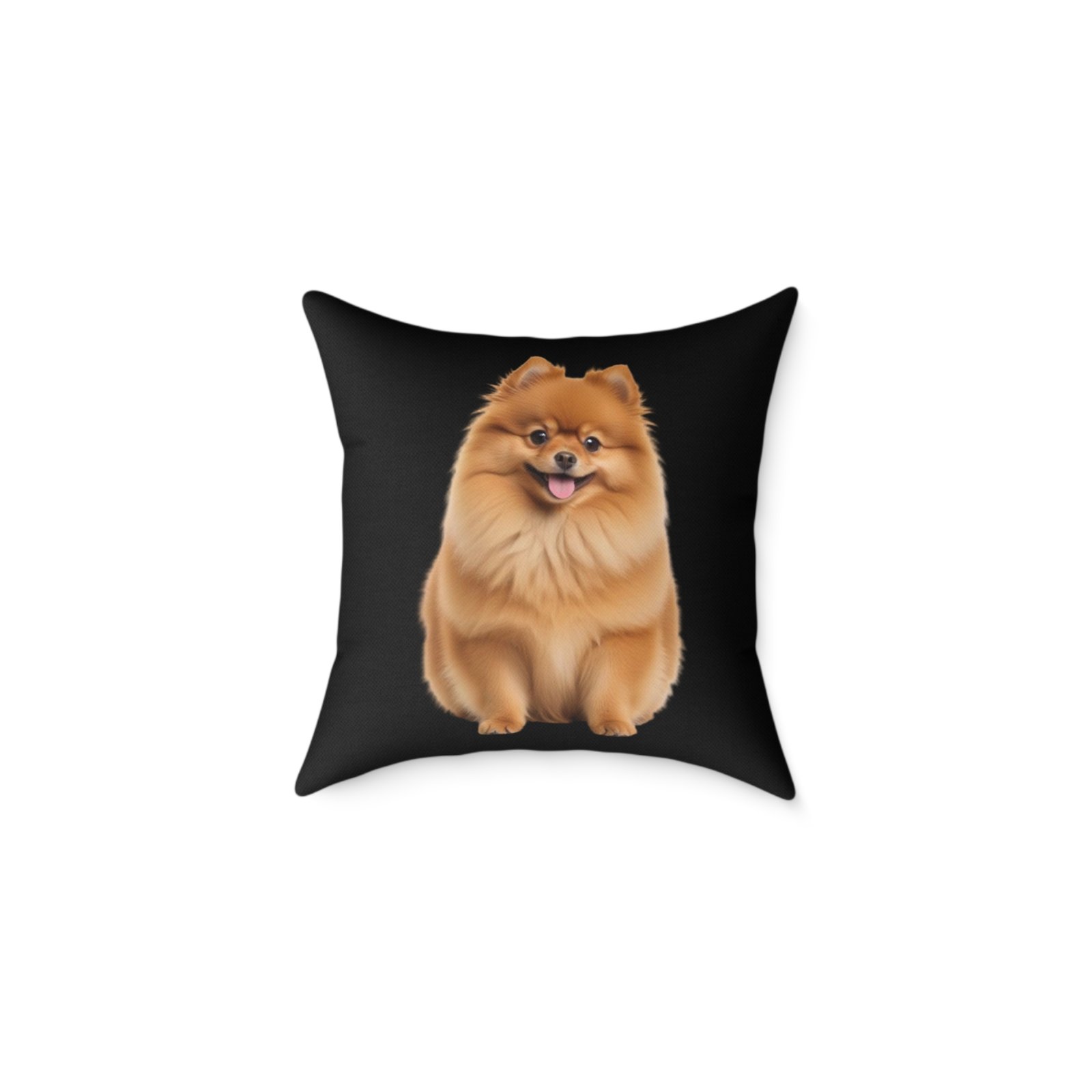 Pomeranian Dog Square Poly Canvas Pillow - Image 5