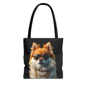 Pomeranian Stylish Dog Tote Bag, Trendy Pet Lover Gift, Funky Beach Bag, Cute Tote for Dog Owners, Fun Shopping Bag