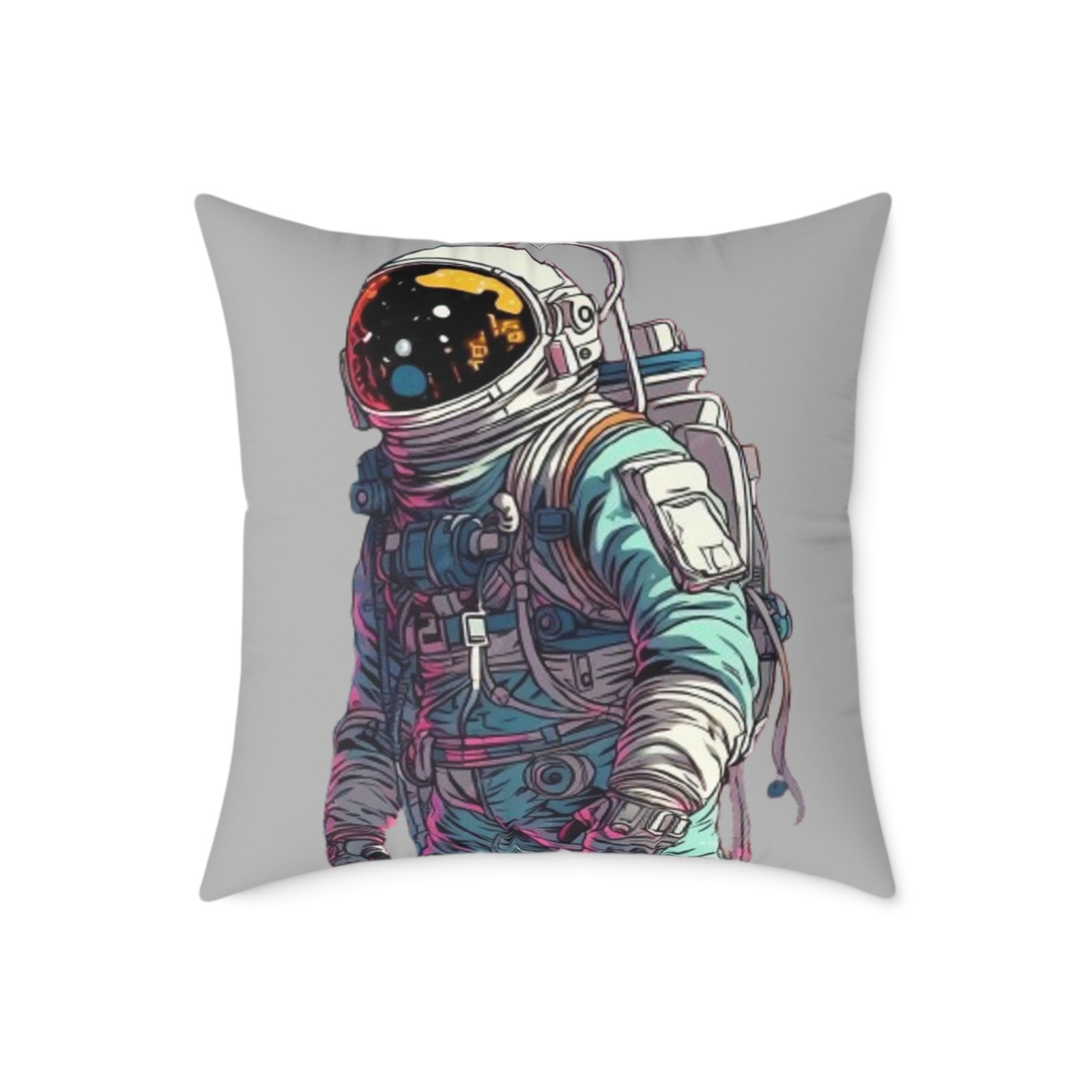 Astronaut Square Poly Canvas Pillow - Image 13