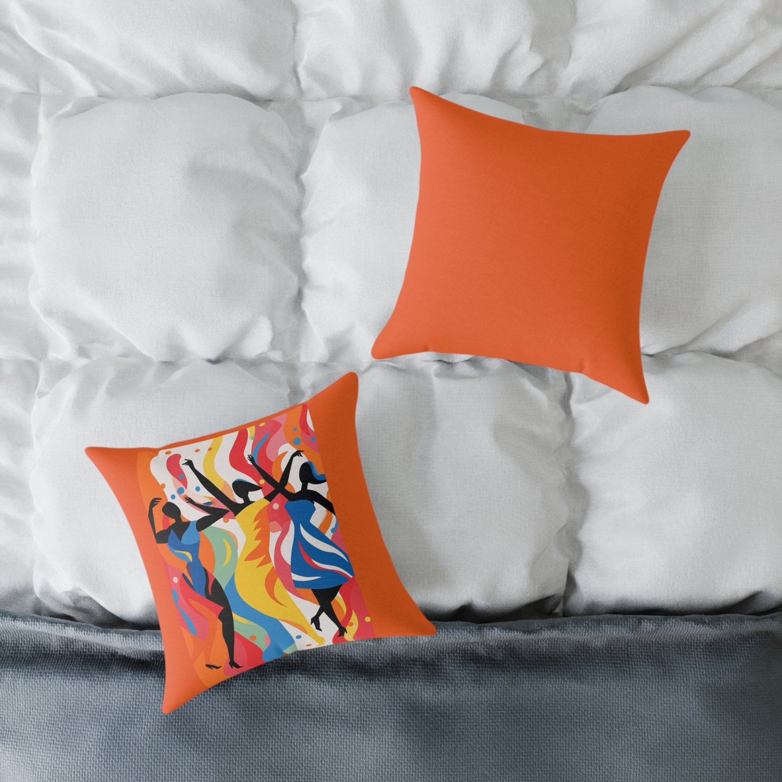 Dance Square Poly Canvas Pillow - Image 4