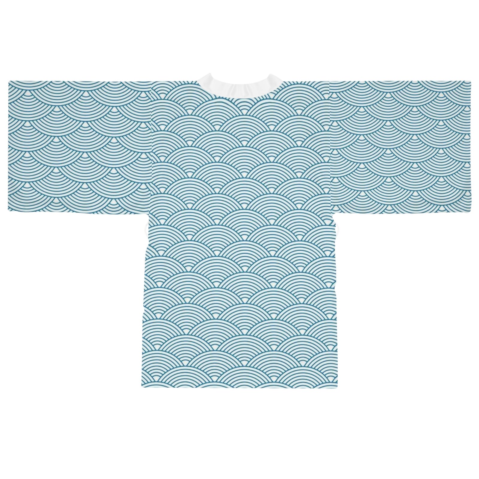 Oriental Stylish Long Sleeve Kimono Robe with Unique Print - Perfect for Relaxation and Home Spa Days - Image 2