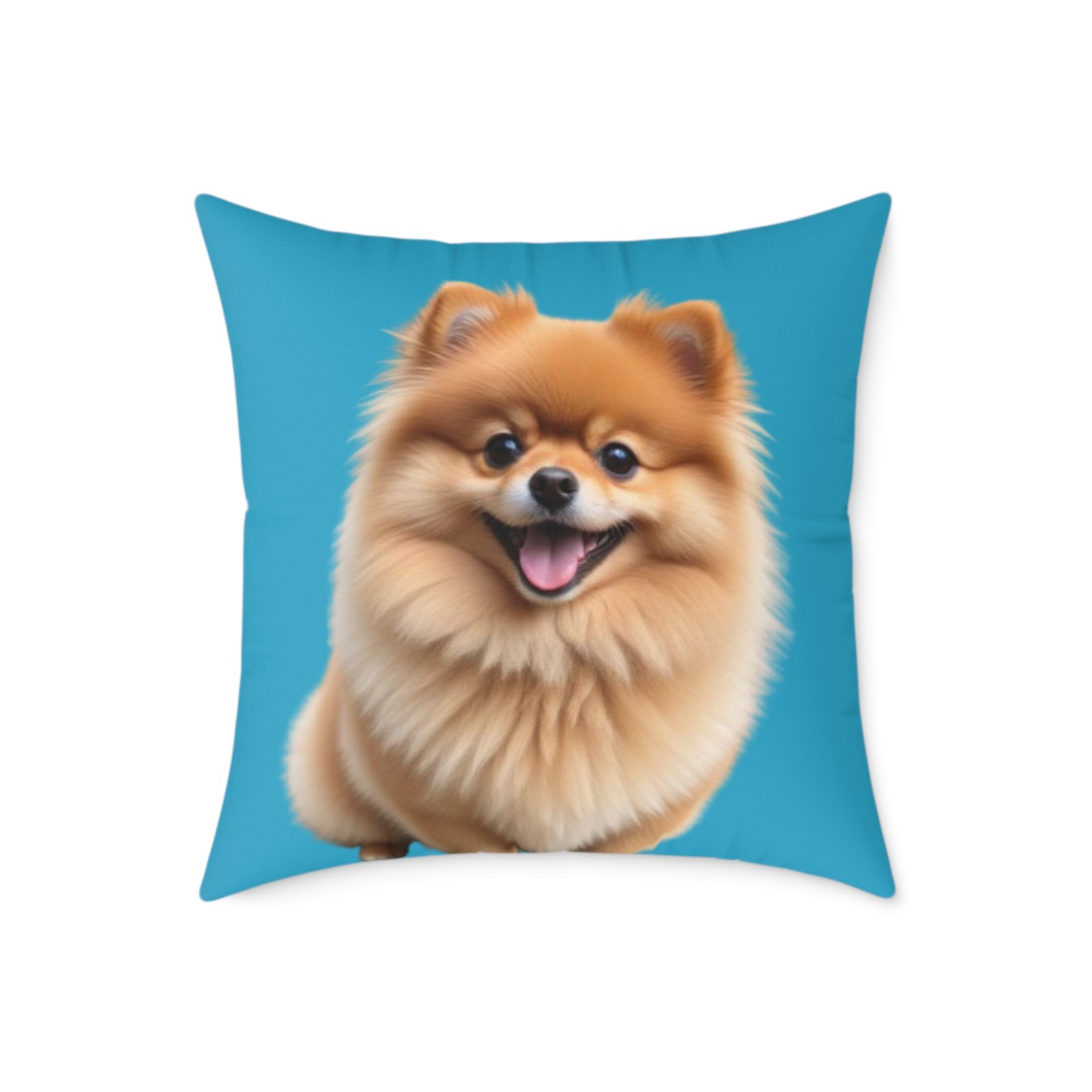 Pomeranian Dog Square Poly Canvas Pillow - Image 13