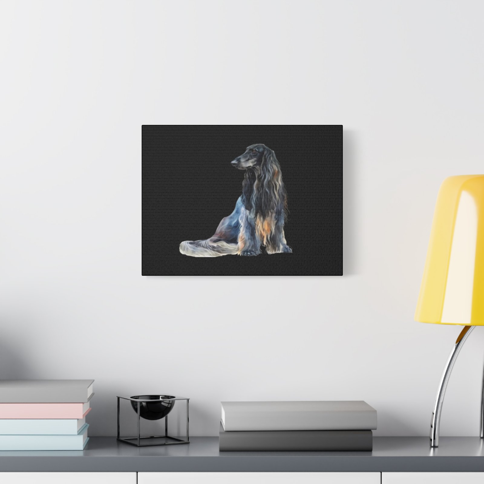 Afghan Hound Dog Canvas Art - 1.25" Stretched Matte Print for Pet Lovers - Image 15