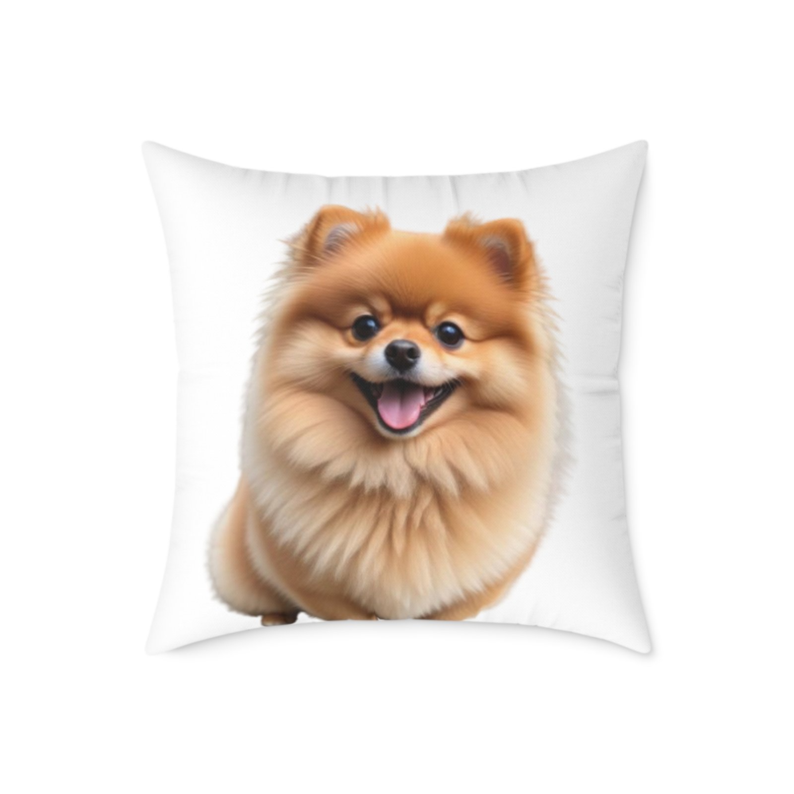 Pomeranian Dog Square Poly Canvas Pillow - Image 13
