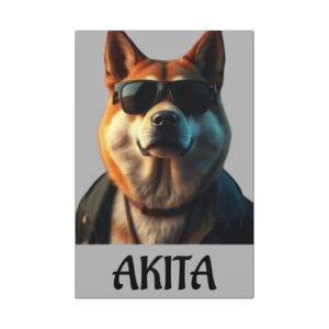Japanese Akita Dog Canvas Art Wraps - Stylish Home Decor, Pet Lover Gift, Dog-Themed Wall Art, Animal Lover Decor, Unique Gift Idea