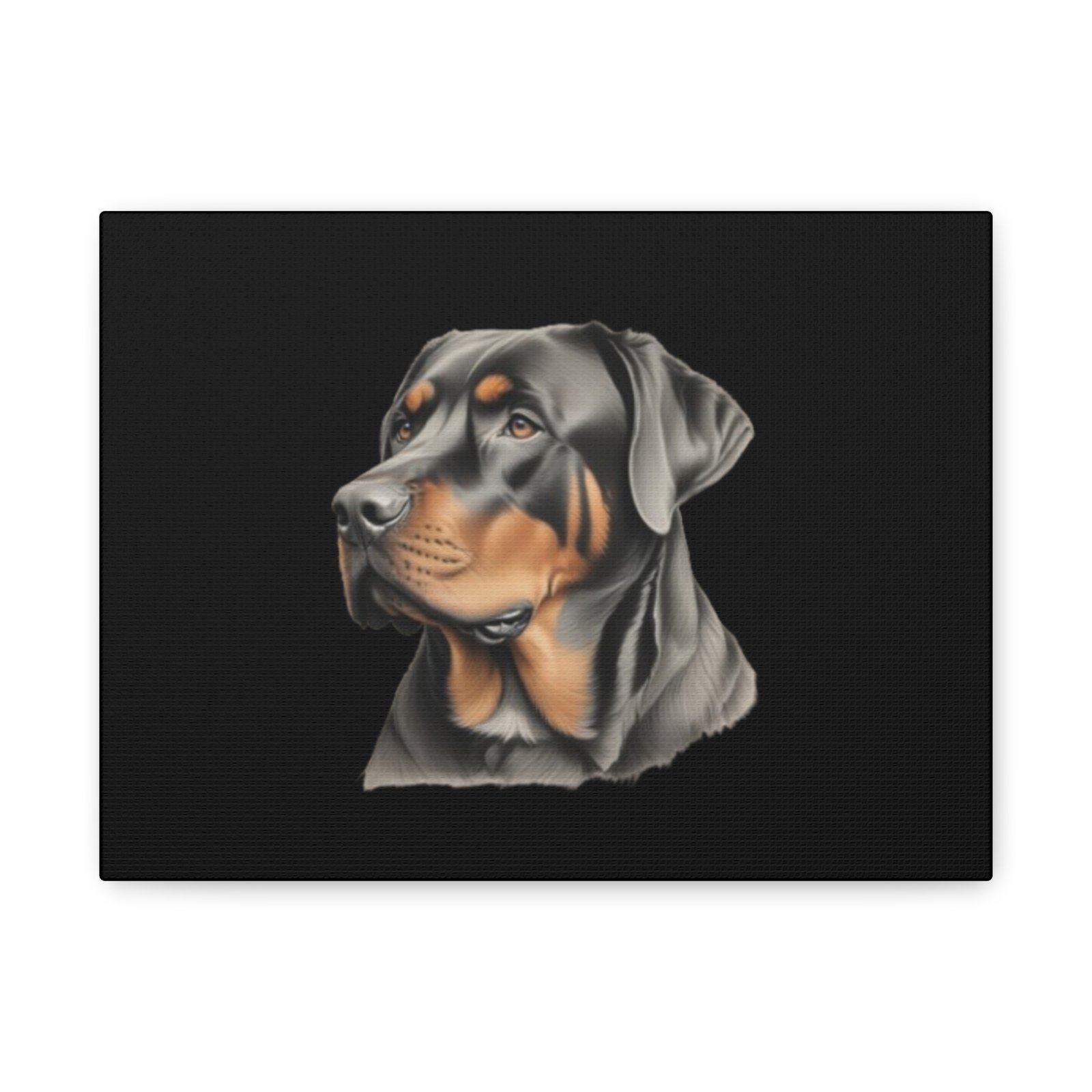 Rottweiler Dog Canvas Art - 1.25" Stretched Matte Print for Pet Lovers - Image 5
